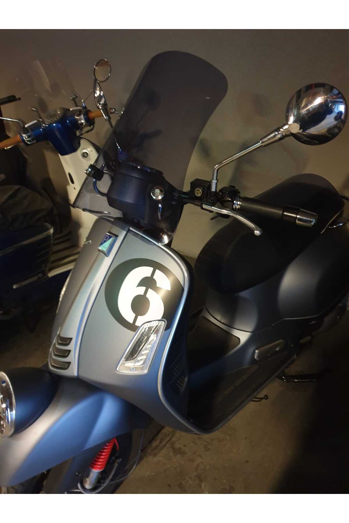 Vespa Gtv 300 Siperlik Ön Cam 2014 2016 Model 55cm Füme Renkli 4mm APARAT GÖNDERİLMEYECEK