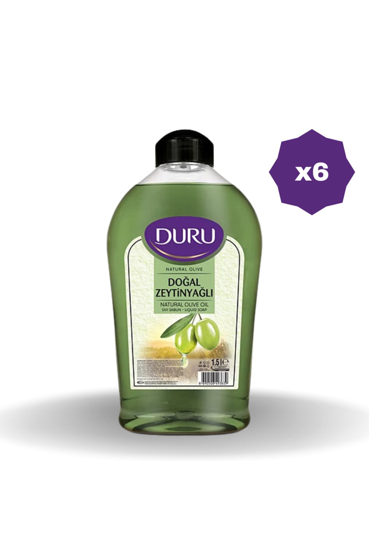 Duru SIVI SABUN ZEYTİNYAĞLI 1.5 LT - (6 ADET)