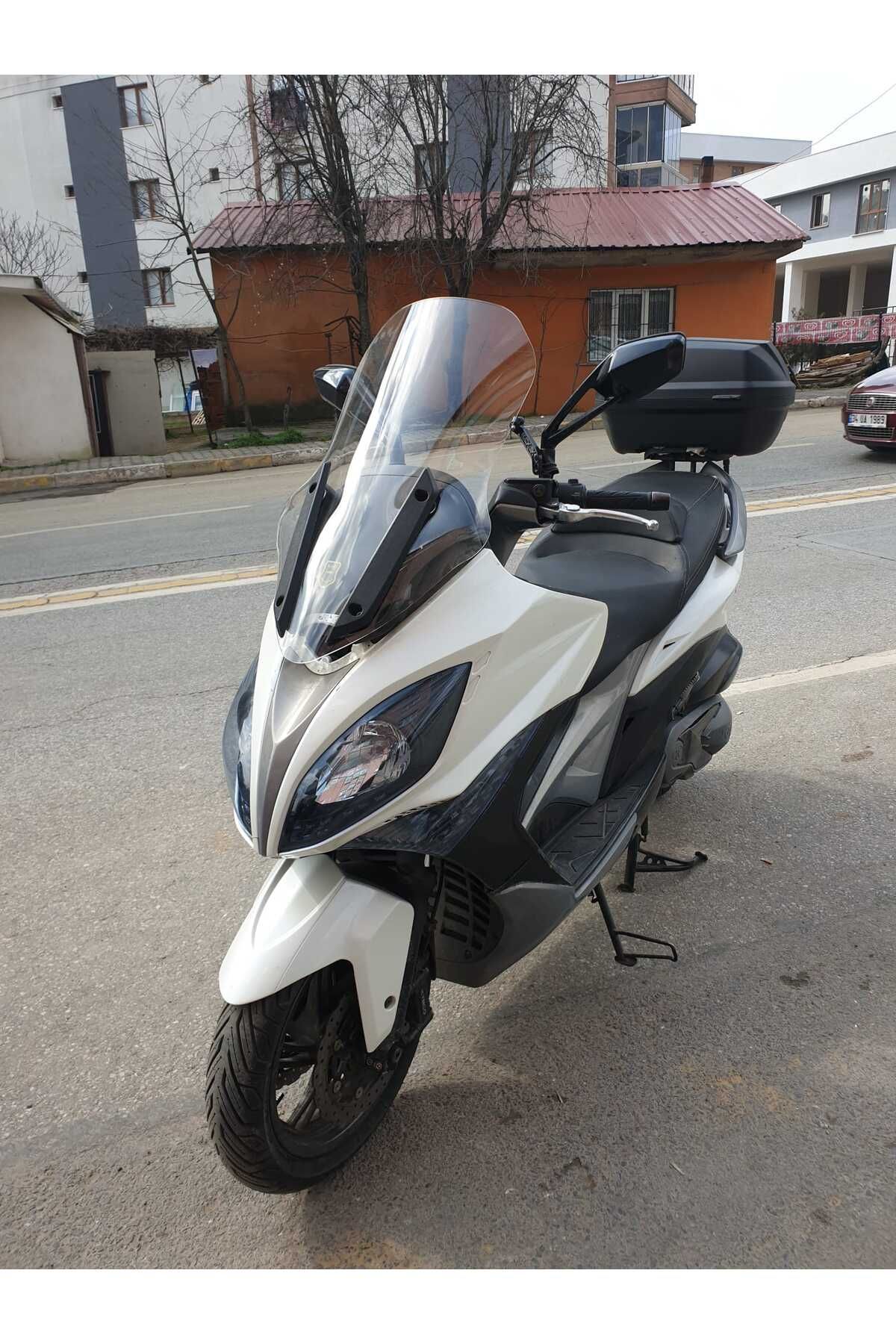 Kymco Xciting 400 İ Siperlik Ön Cam 2015 Model 72cm Şeffaf Renkli 4mm UZUN CAM