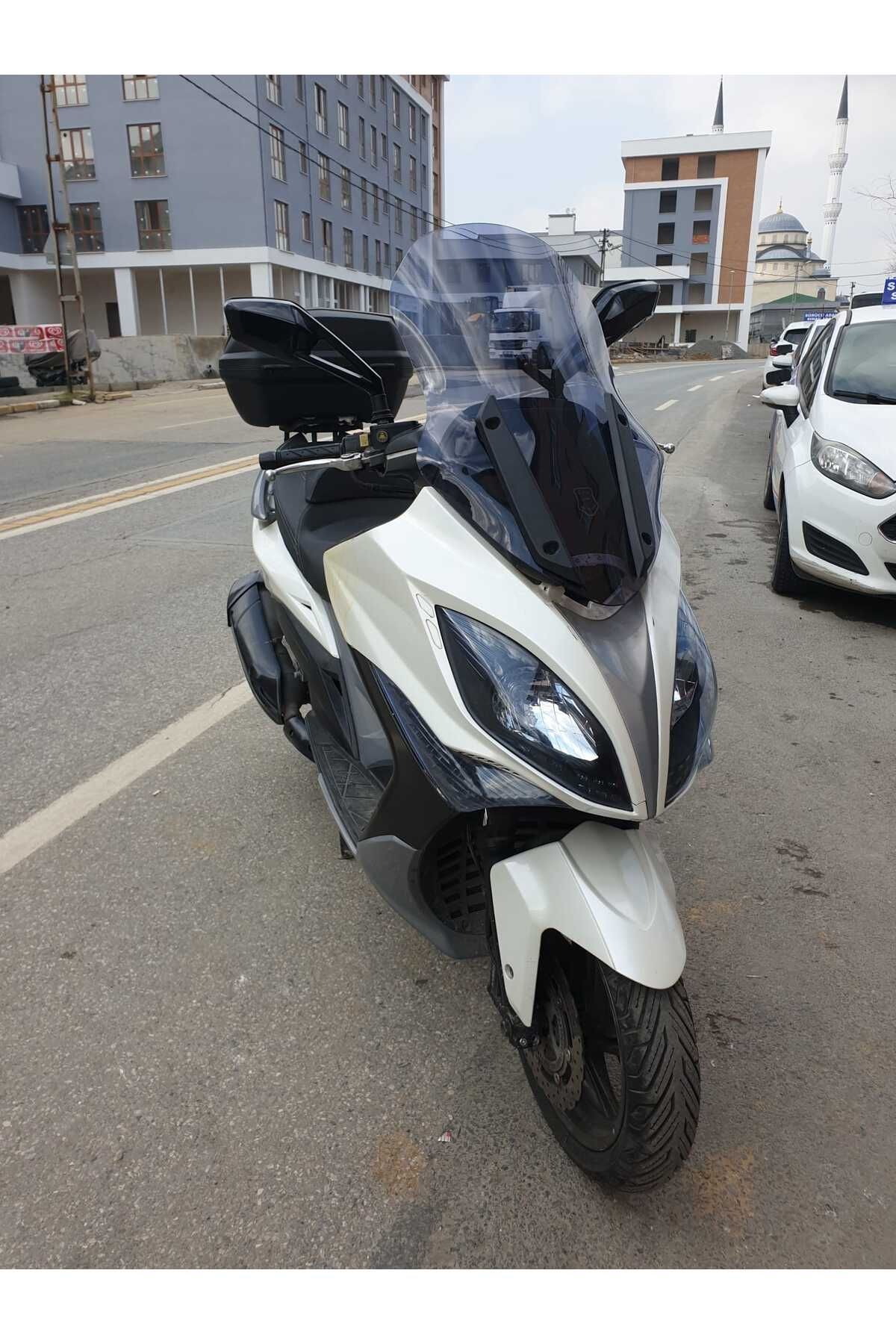 Kymco Xciting 400 İ Siperlik Ön Cam 2015 Model 72cm Füme Renkli 4mm UZUN CAM