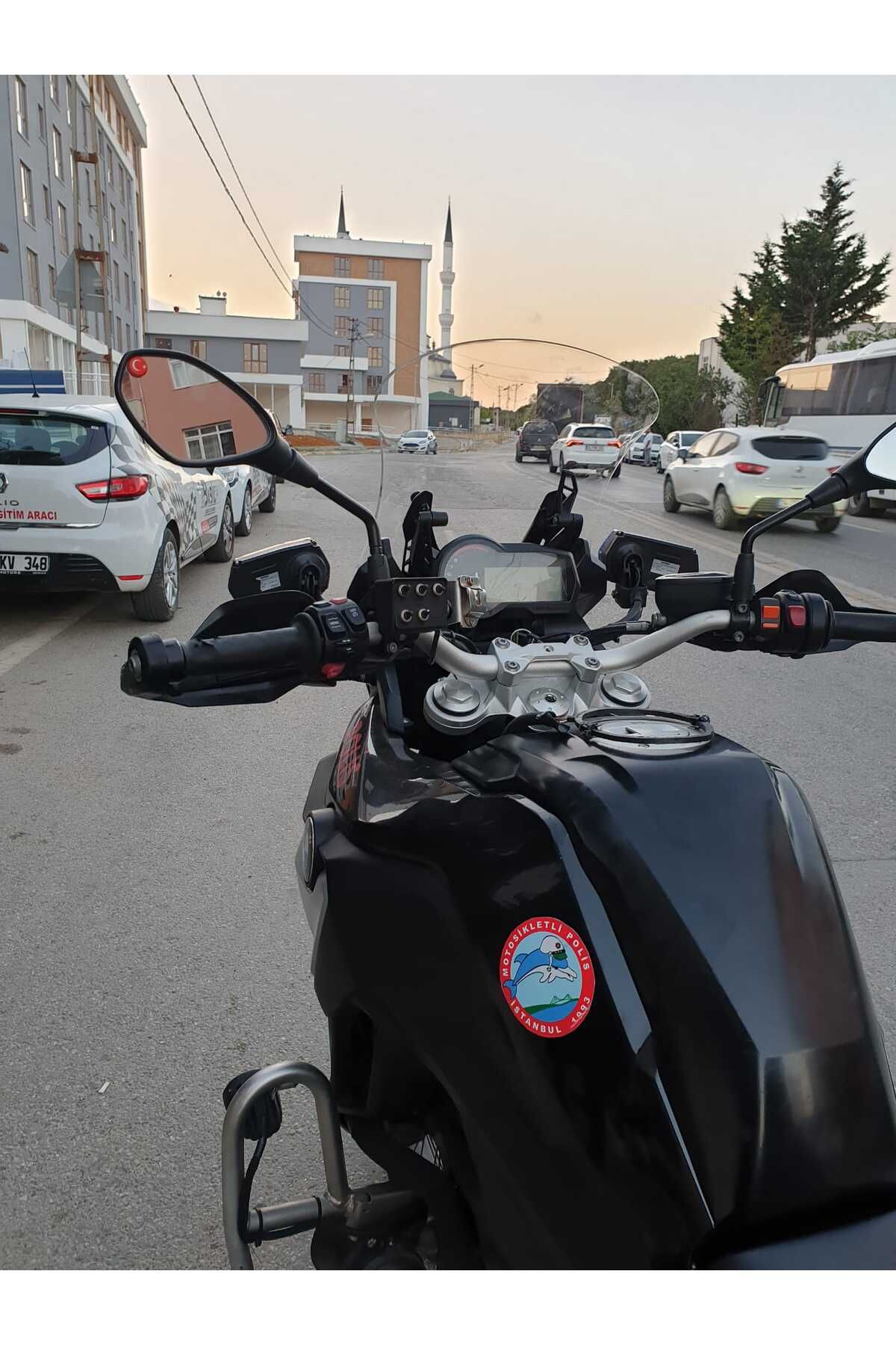 Bmw F850 GS ADV Siperlik Ön Cam 2018-2023 Model 46cm Şeffaf Renkli 4mm