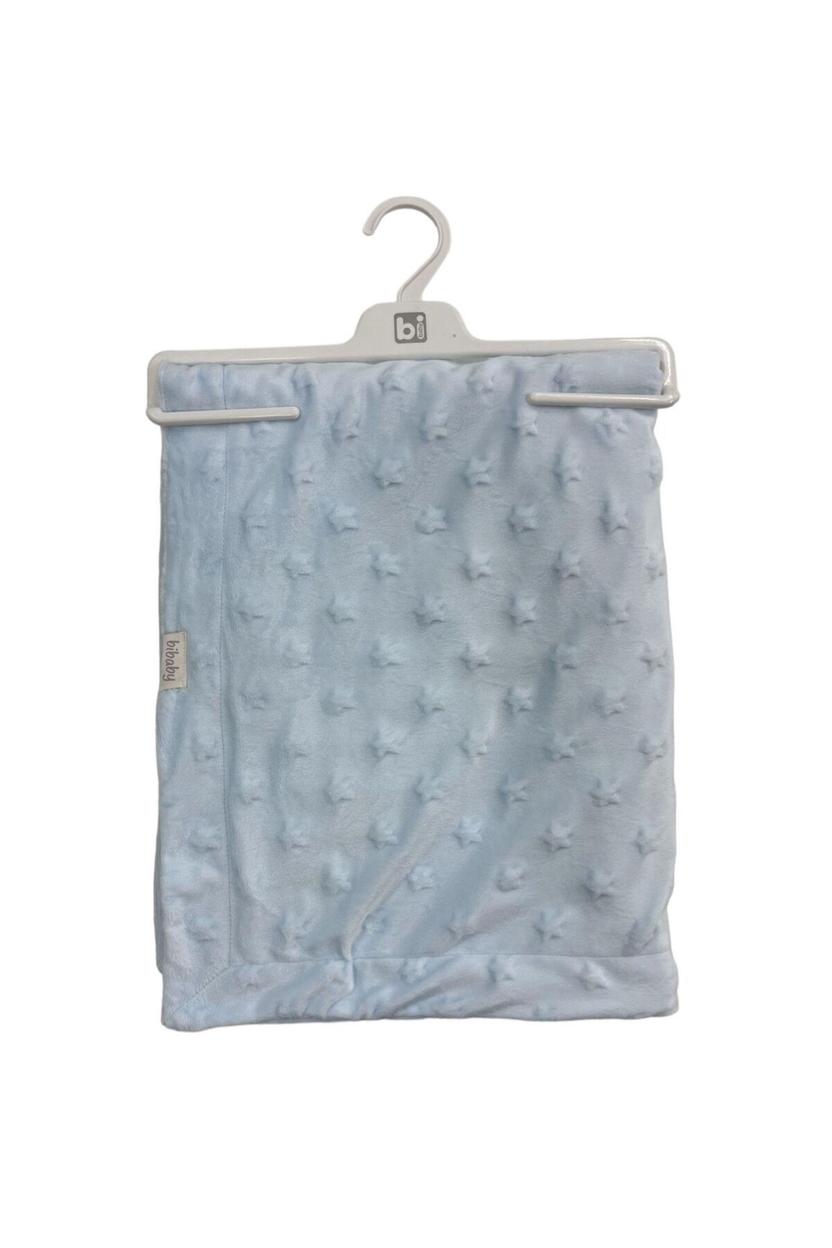 Bibaby Embossed Star 90x108 Battaniye 64728 Blue