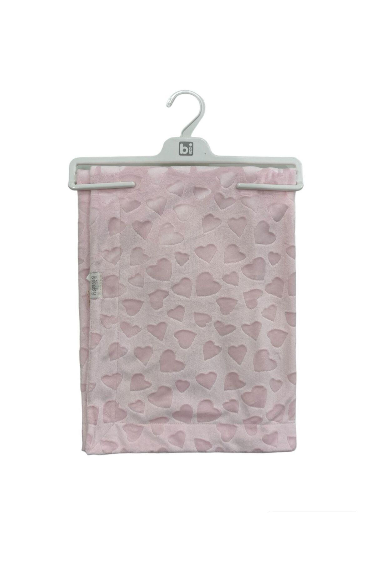 Bibaby Jacquard Heart 82x90 Battaniye Pink