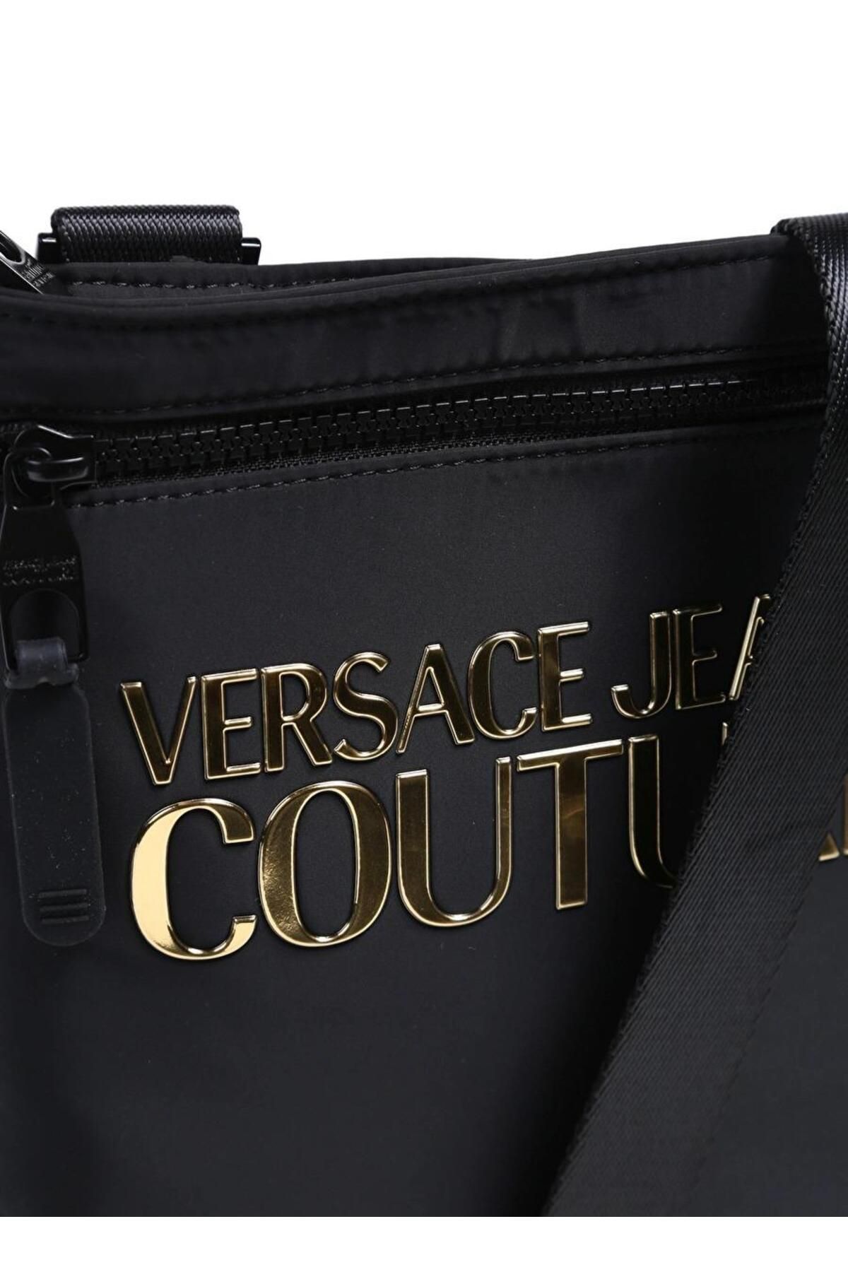 VERSACE JEANS COUTURE-74Ya4B94-Zs394-G89 Black Crossbody Bag 4