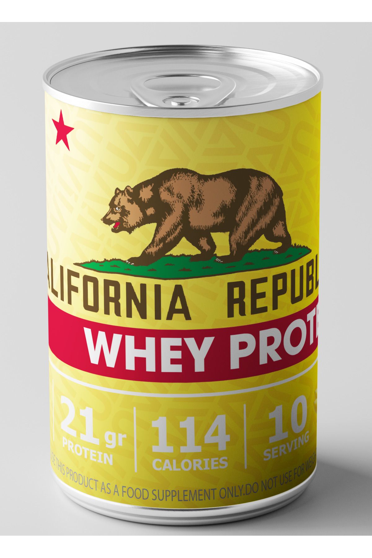 CALIFORNIA REPUBLIC Whey Protein - 300Gr - Muz Aromalı - 10 Servis