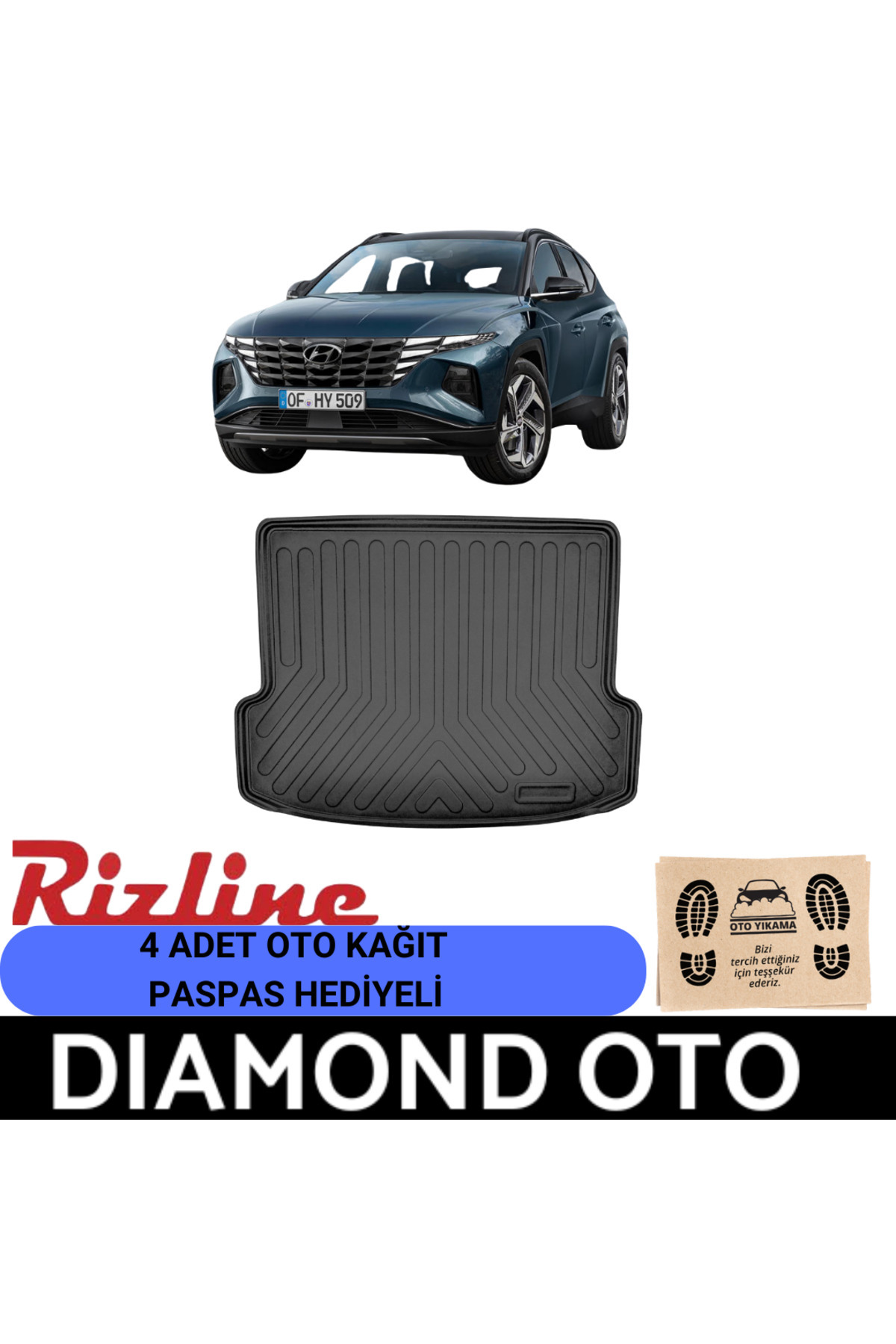 Rizline Hyundai Tucson 3d bagaj havuzu (comfort-prime-elite) 2021-2022-2023-2024-2025-2026