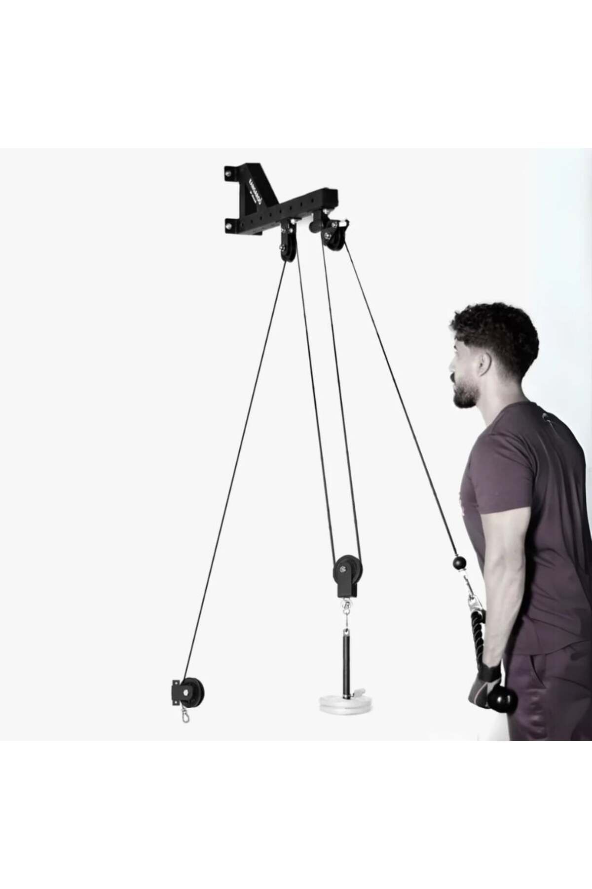 KANGAROO-نظام كابلات Pully بدون أوزان مع عجلتين لاستهداف الجزء العلوي والسفلي من الجسم KANGAROO 5