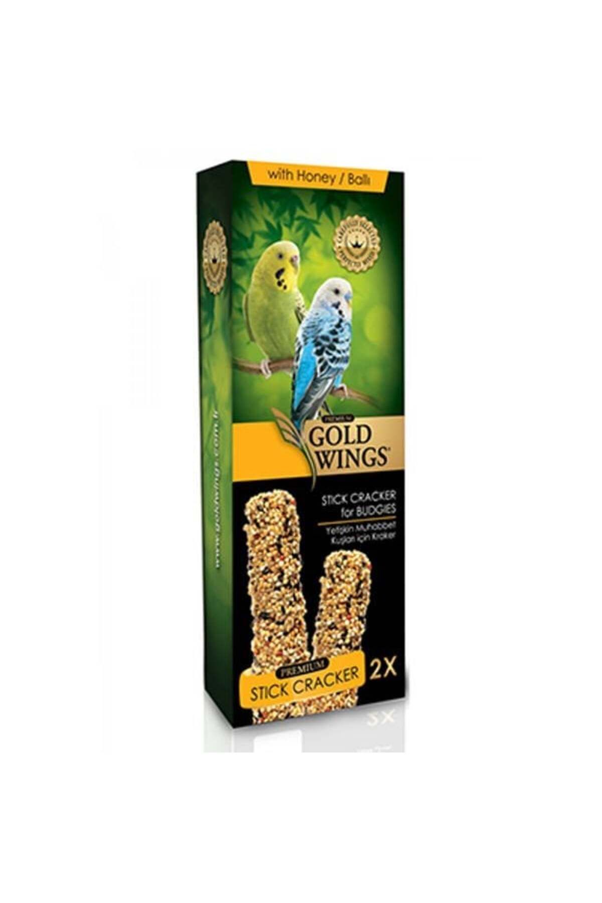 Gold Wings Premium Ballı Muhabbet Kuşu Krakeri 2 Adet