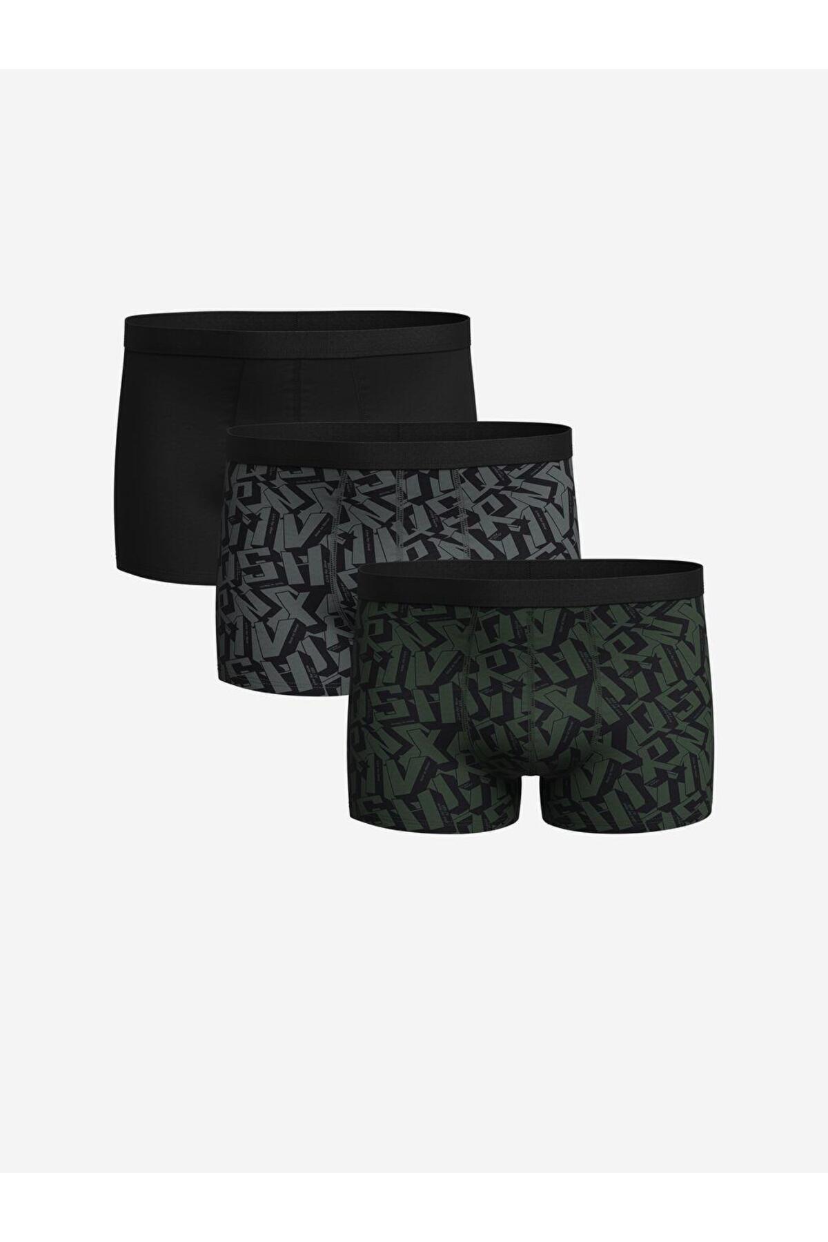 LC Waikiki-Set de 3 boxeri flexibili pentru bărbați din bumbac de formă standard 1