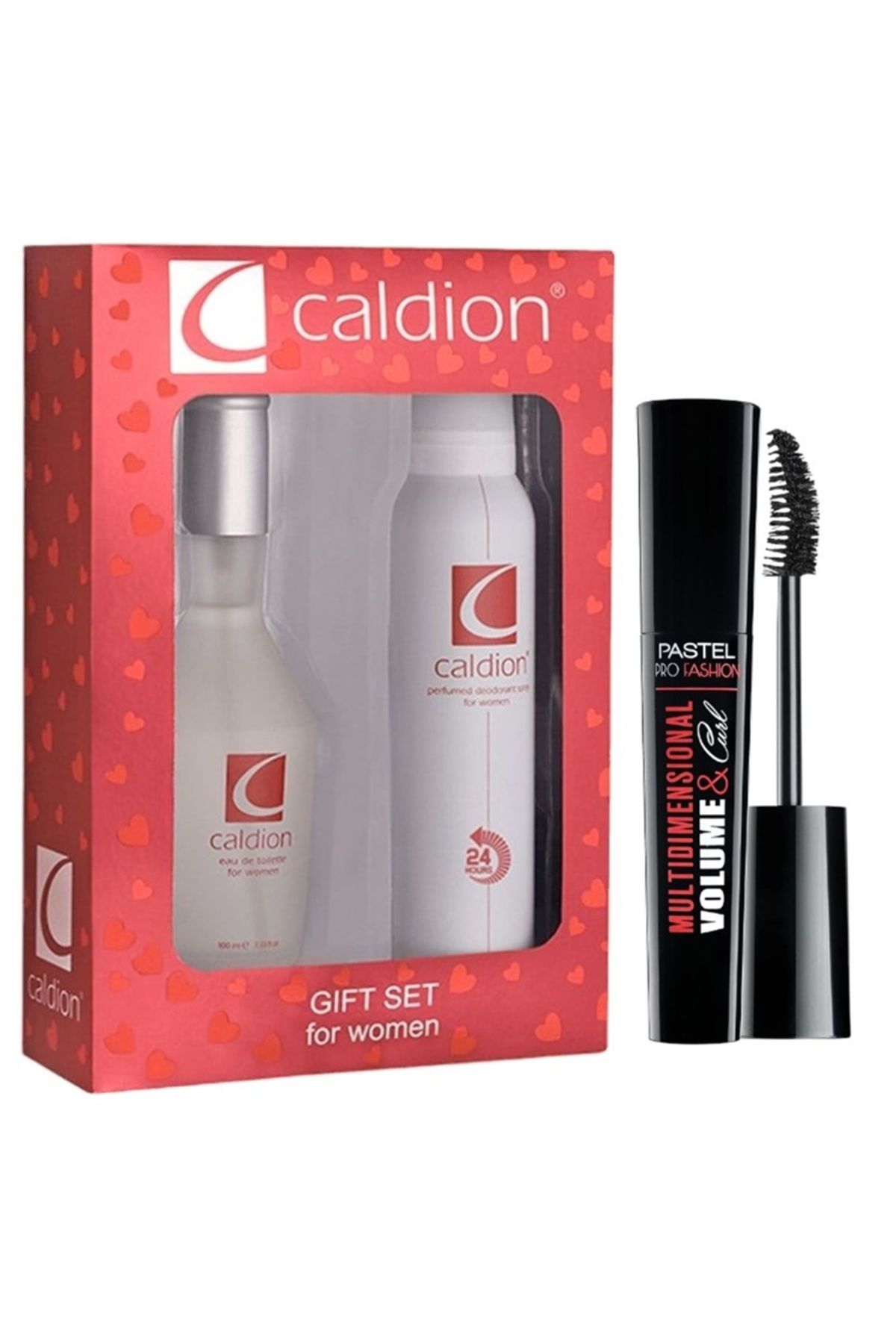 Caldion Classic Kadın Parfüm Seti 100 Ml Edt + 150 Ml Deodorant + Pastel Volume&Curl Maskara