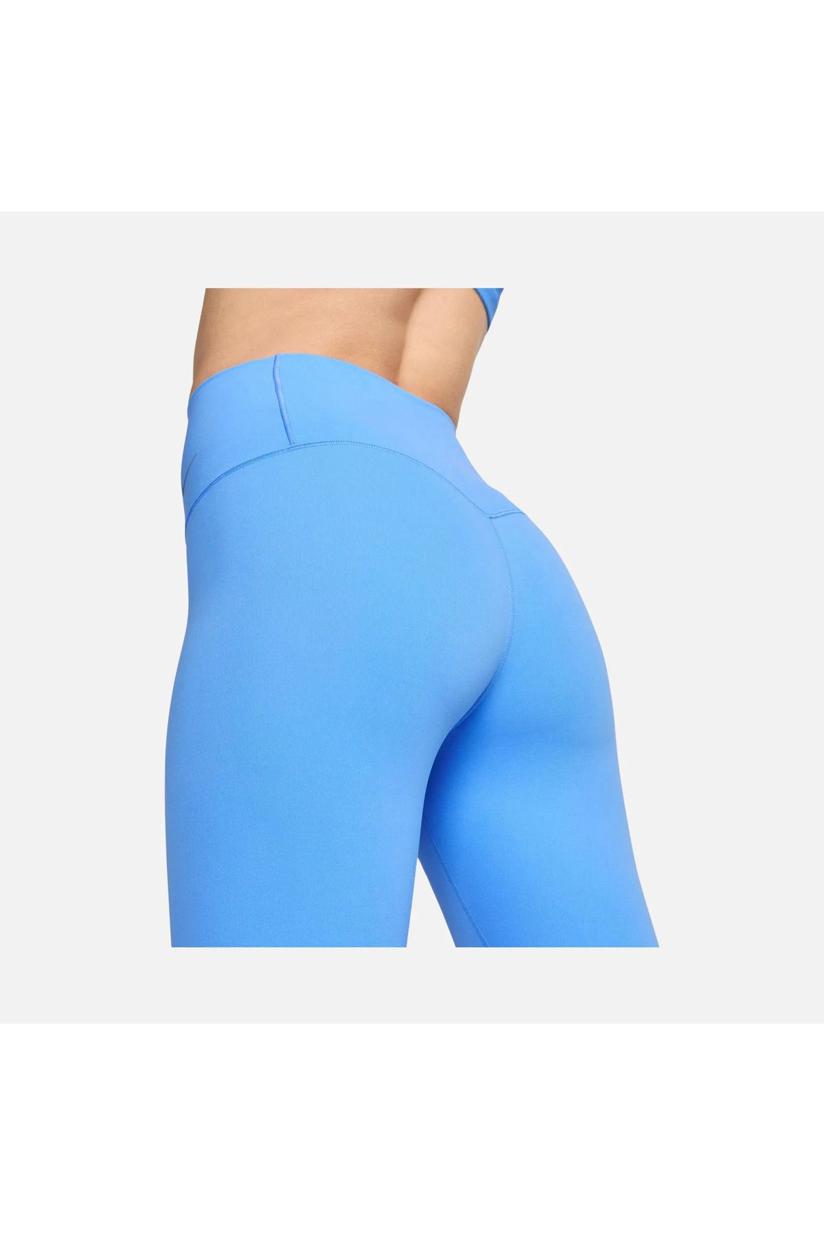 Nike-Zenvy Dri-Fit 7/8 Blue Leggings for Women - Gentle-Support, High-Waisted, Infinasoft 5