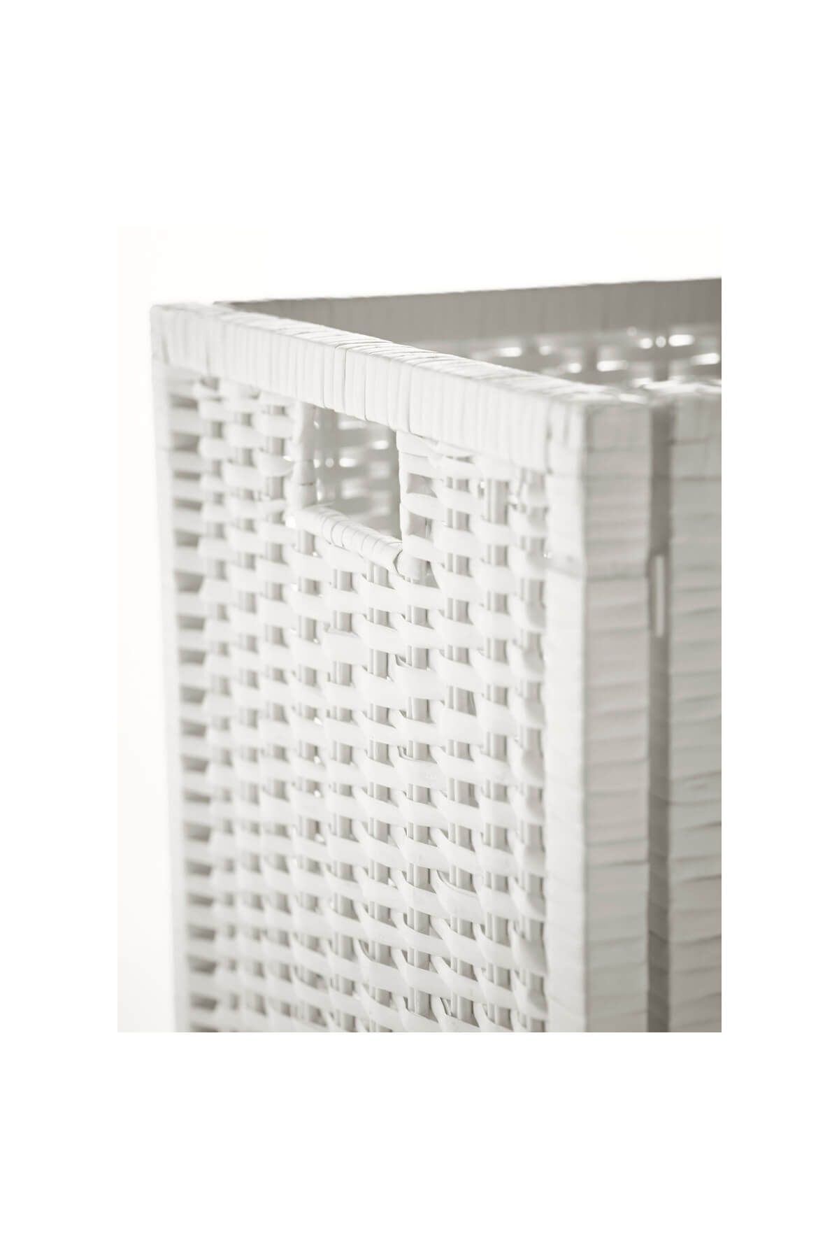 IKEA-BRANÄS 32x34x32 cm Plastic White Basket 3