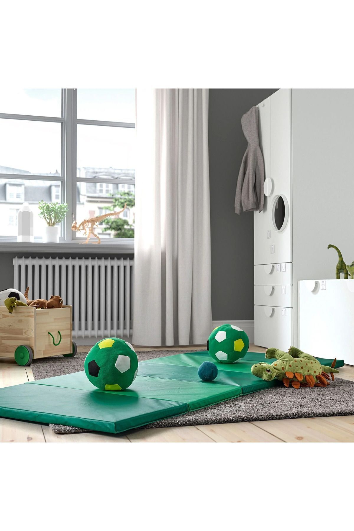 IKEA PLUFSIG Yeşil Katlanır Jimnastik Minderi, 78x185 cm fotoğrafı 2 (önizleme)