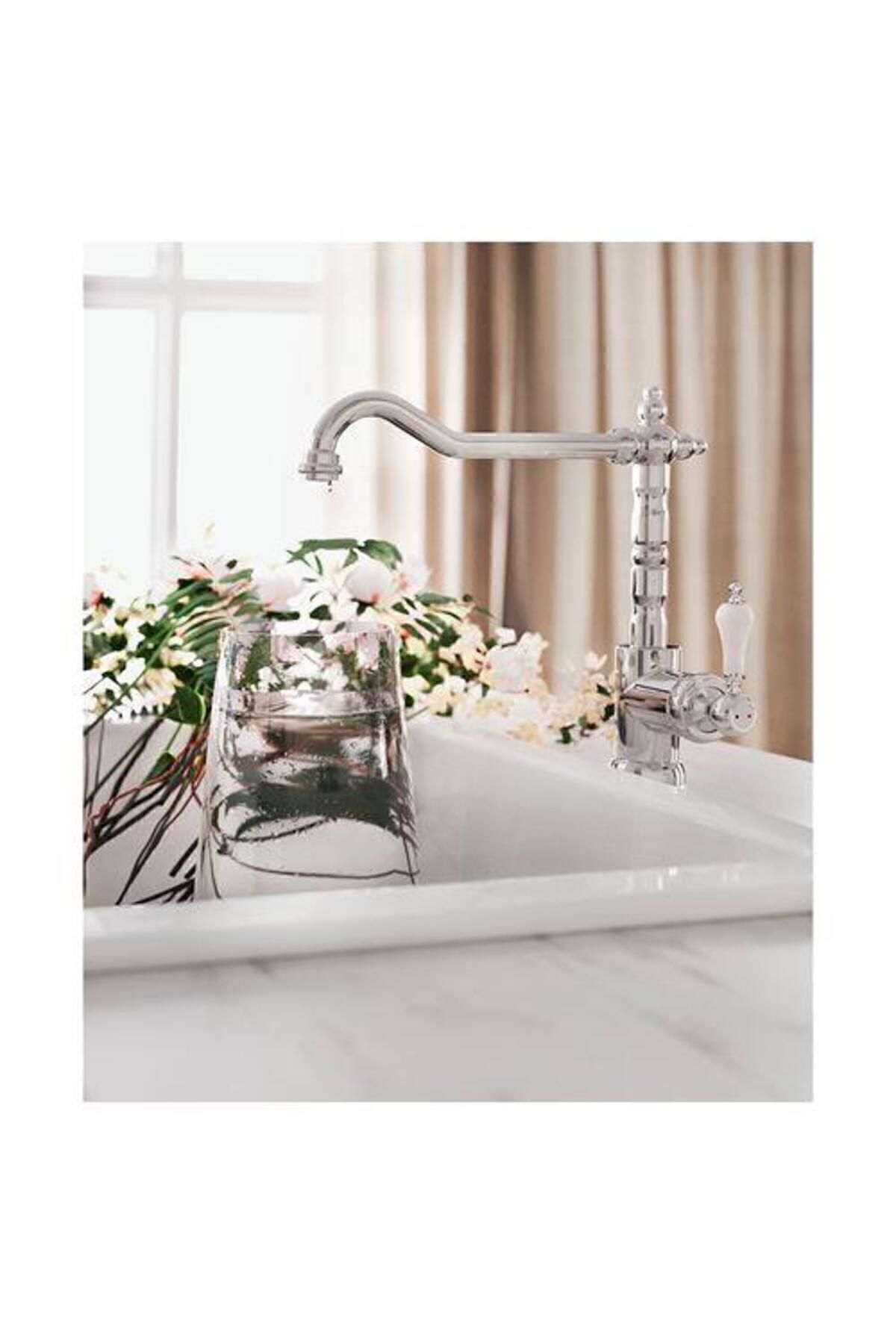 IKEA-Kitchen Faucet, Metal Color Metal Height 28 cm 6