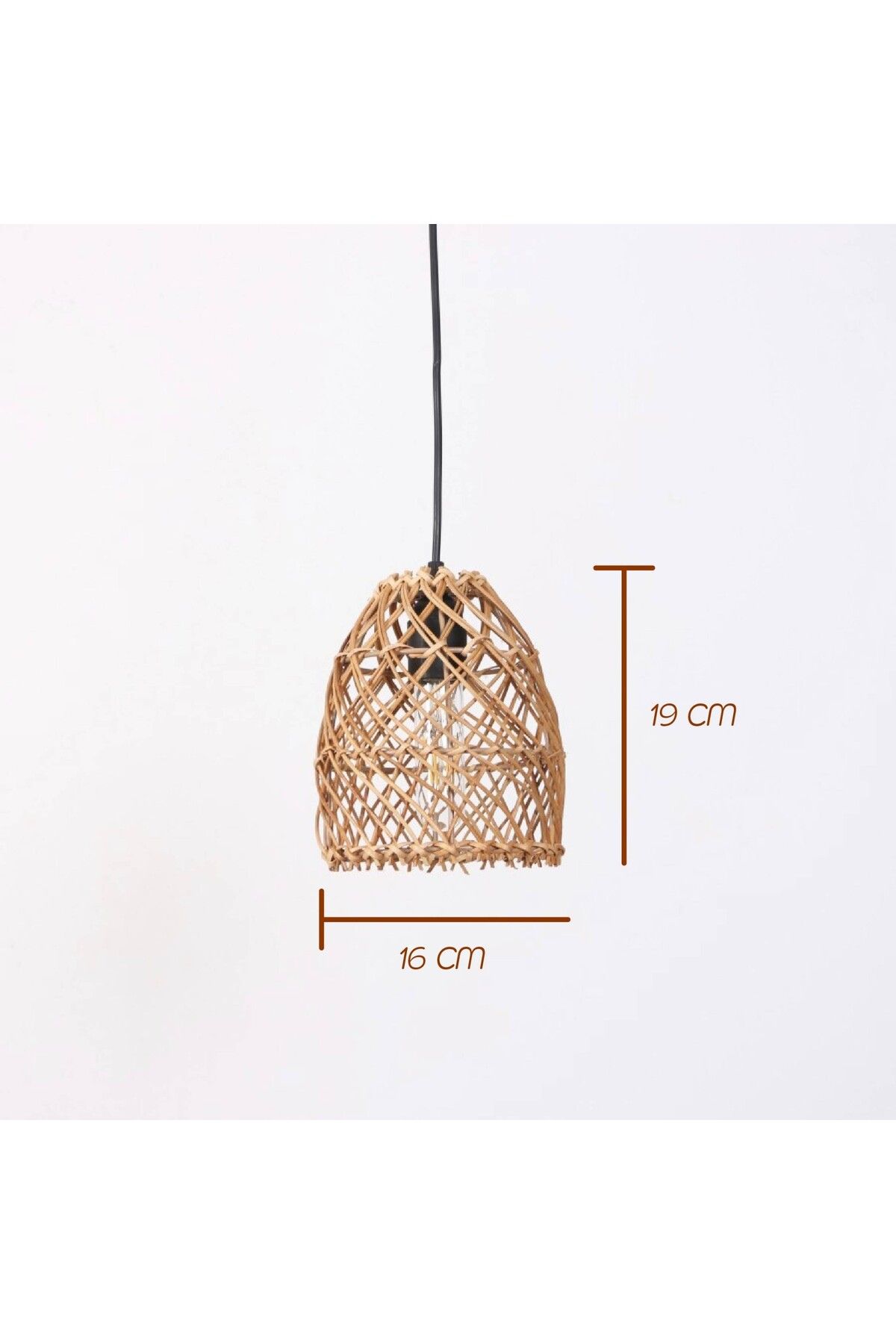 Mylamp-Clover 16X19 Cm. Rattan Lamp 2