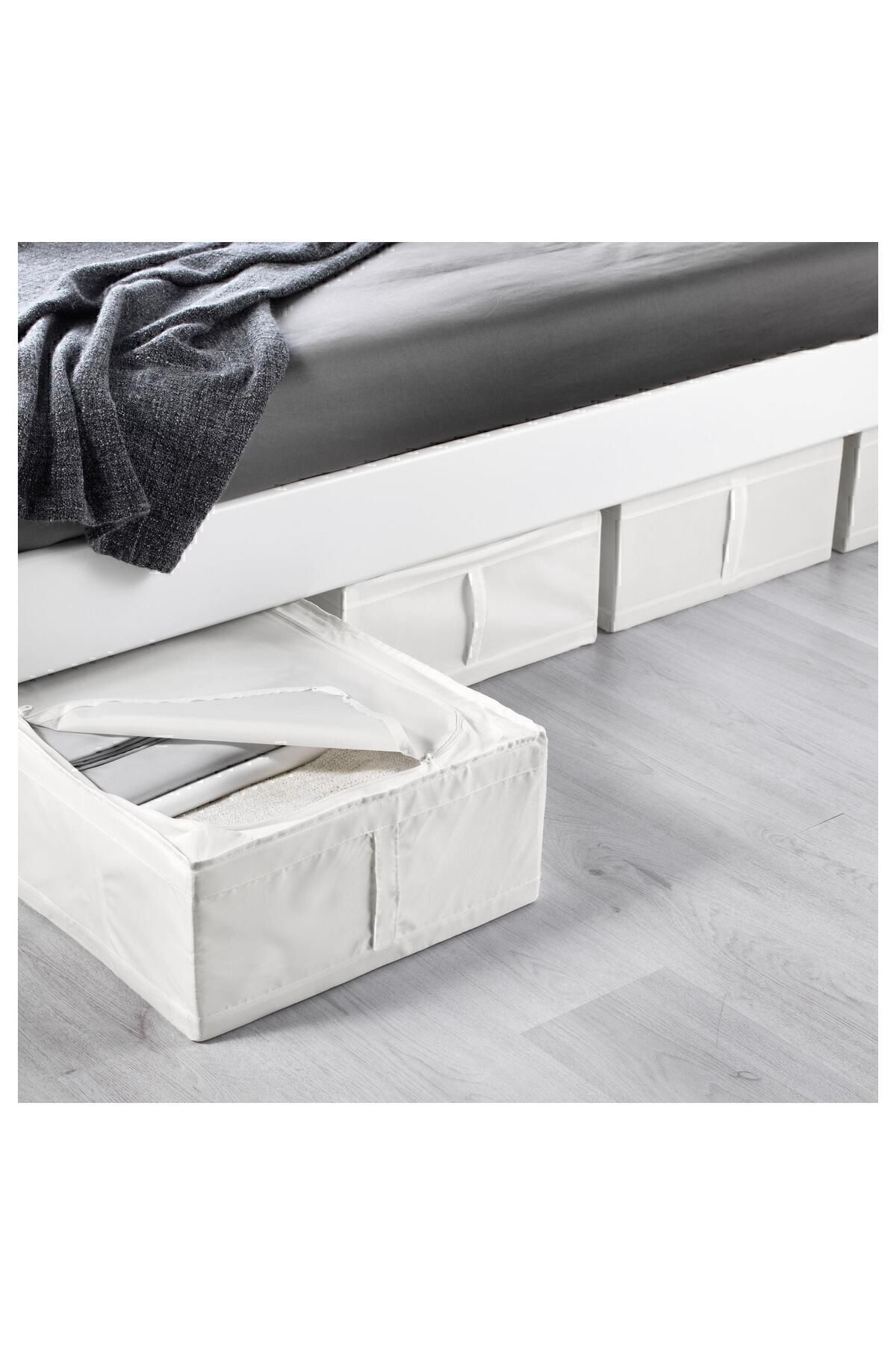 IKEA-44x55x19 см бял цвят - сгъваема кутия за съхранение 2