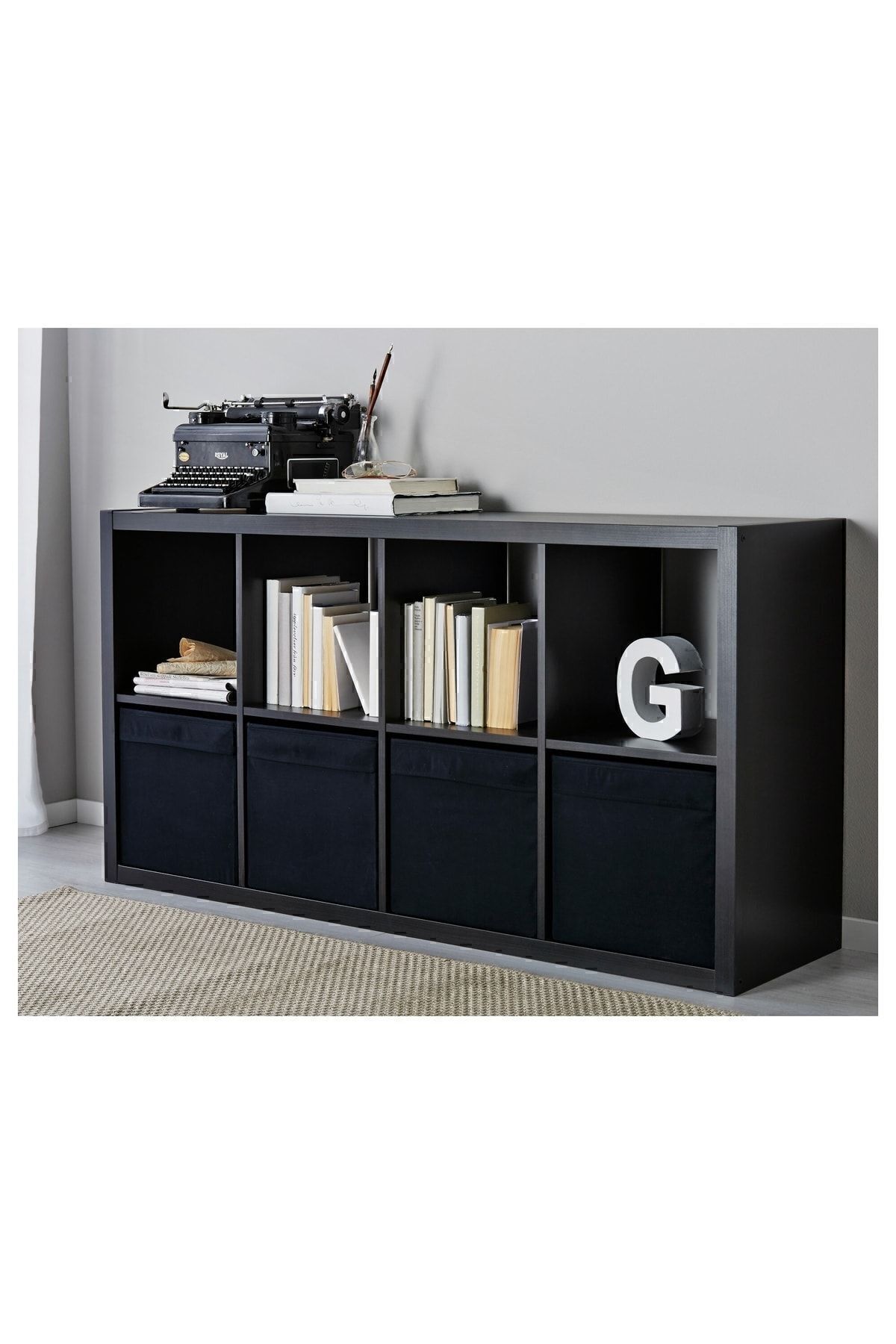 IKEA-Drena Box, black, Decorative Box, 33x38x33 cm Multi-Purpose Organizer Box 3