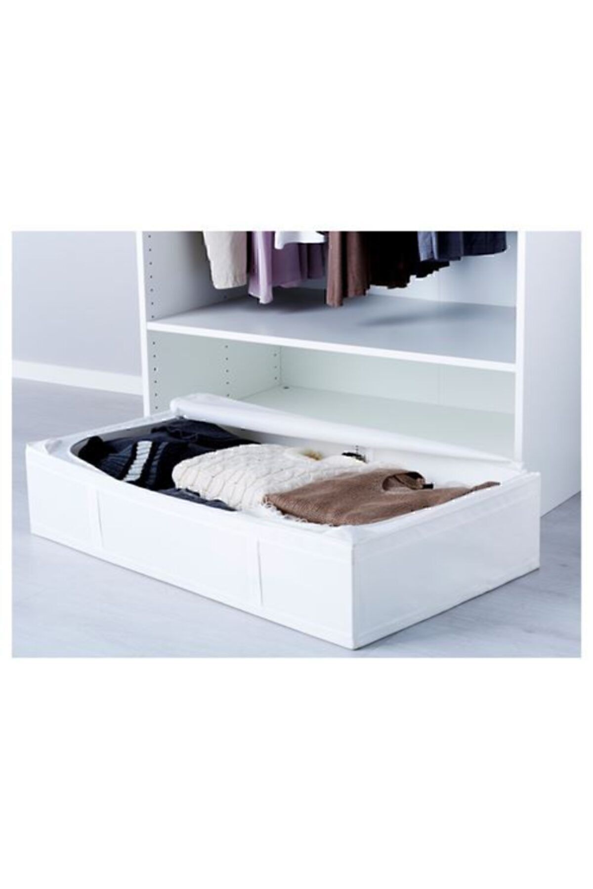 IKEA-90X53X19 cm Storage Organizing Box White - Box Jar 3