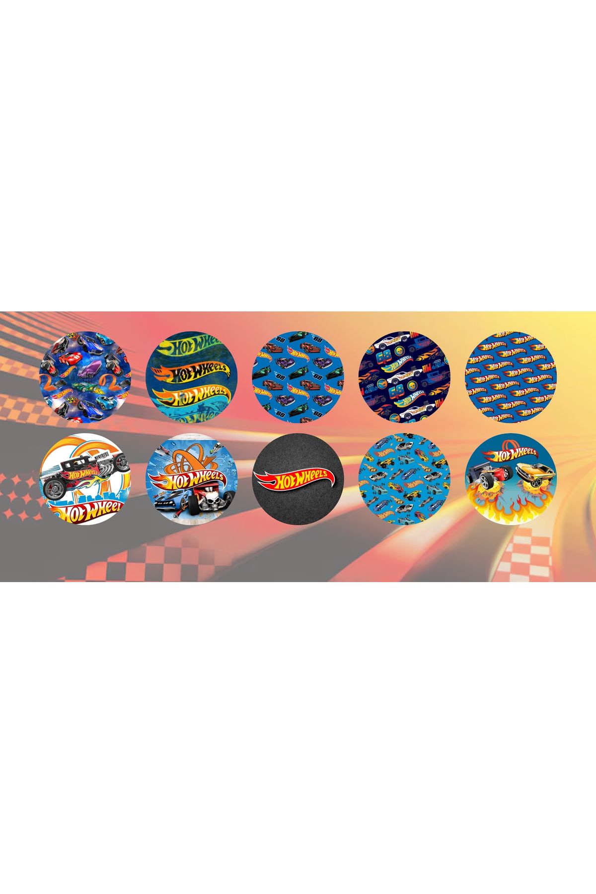 StickIT Freestyle Libre Sensör Koruyucu Bant Hotwheels Serisi 10'lu Paket