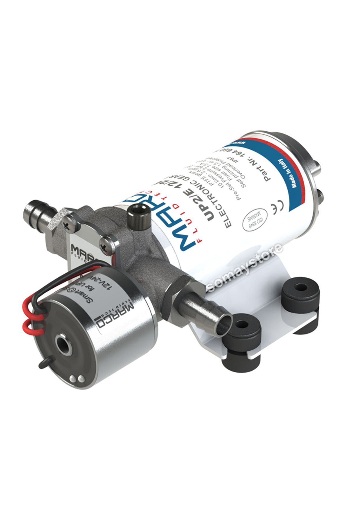 Somay Store Elektronik Hidrofor 10l/dk. 29psi Elektronik Kontrollü Basınç Pompası 12/24v Marco Up2/e