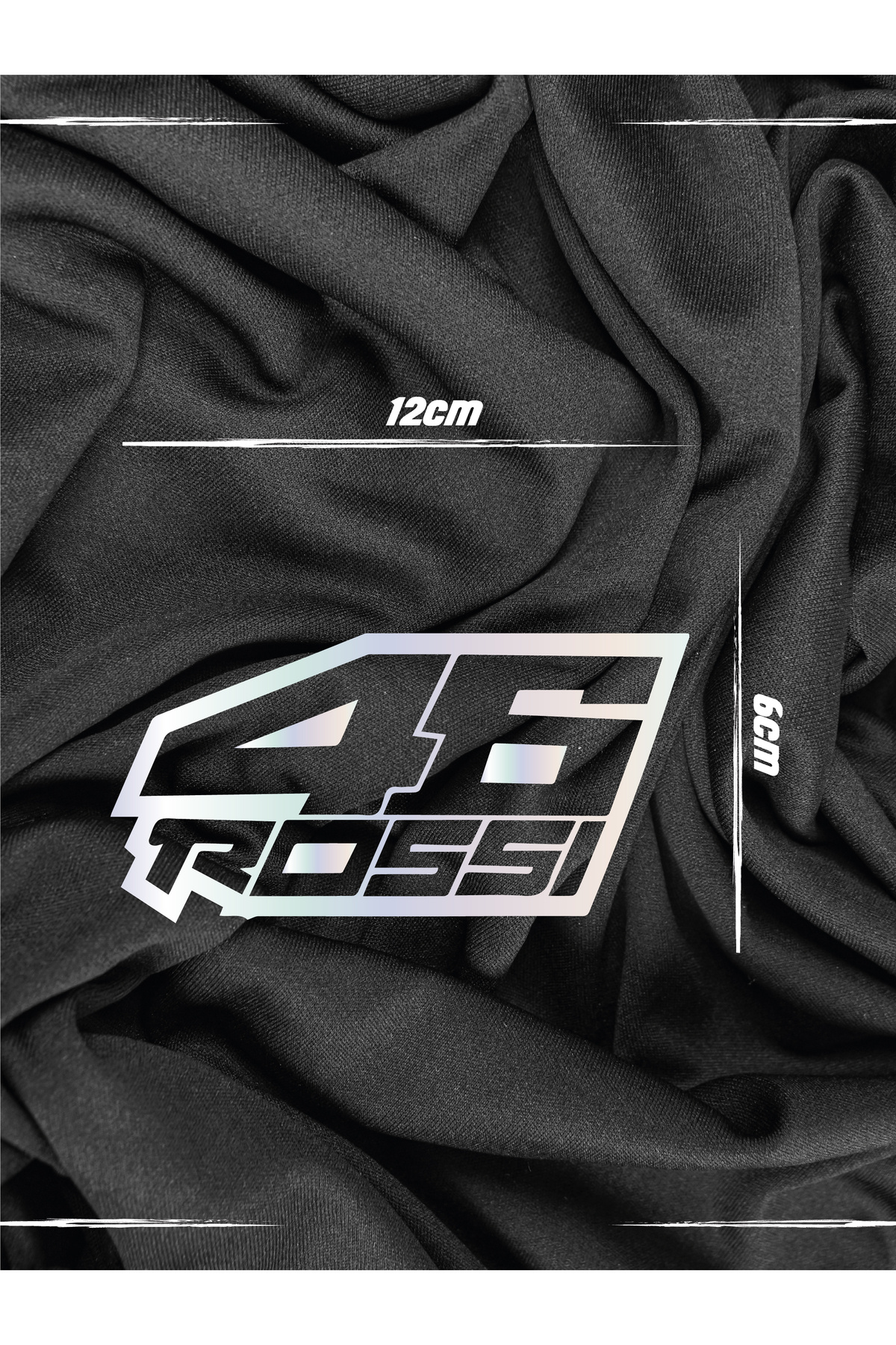 shop Motosiklet Ve Araba 46 Rossı Hologram Sticker 12x6cm Fiyatı ...