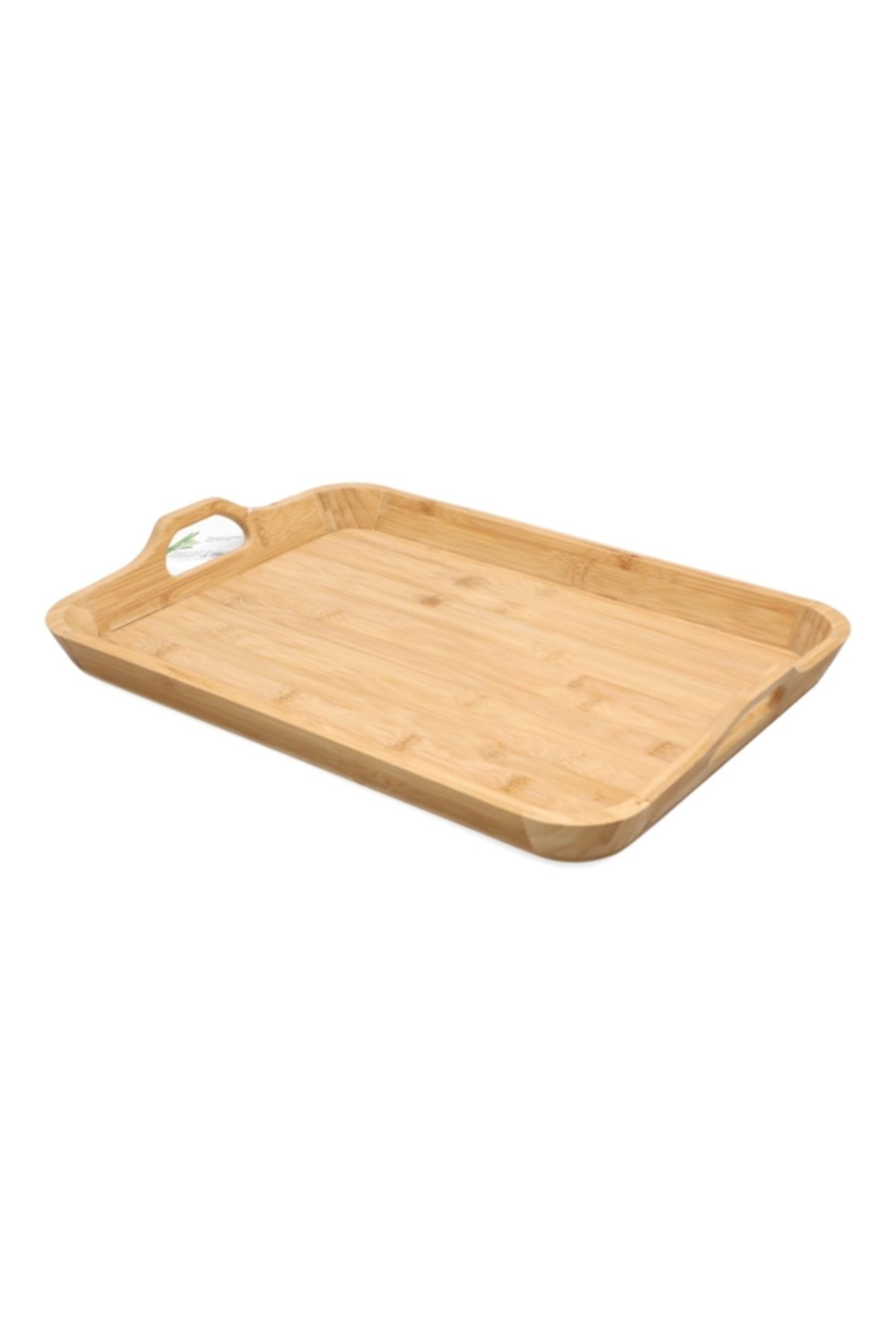 Bien Servi-Rectangular Bamboo Serving Tray with Handle 3