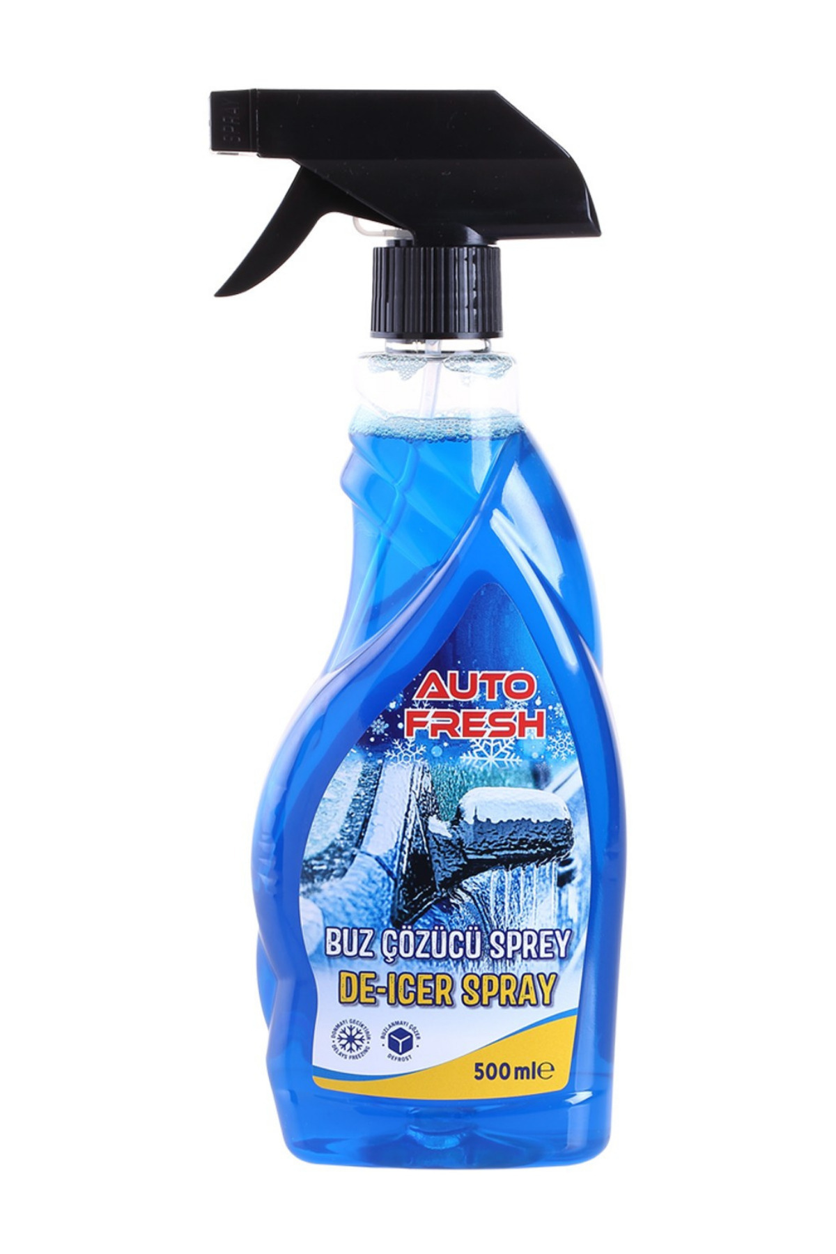 AutoFresh ARAÇ BUZ ÇÖZÜCÜ SPREY ARABA CAM KAPORTA BUZLANMA ÖNLEYİCİ 500 ML
