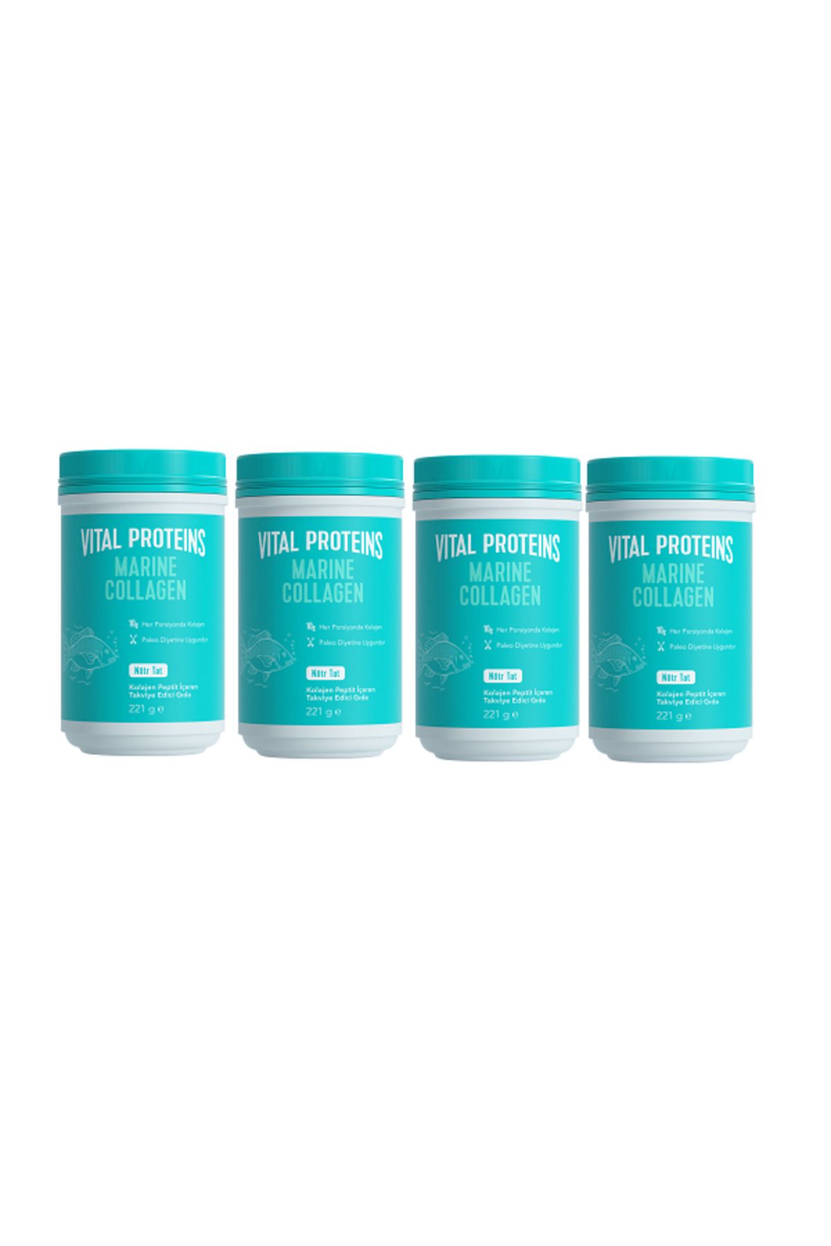 Vital Proteins 4'lü Fırsat Nestle Marine Collagen Nötr Tat 221 gr