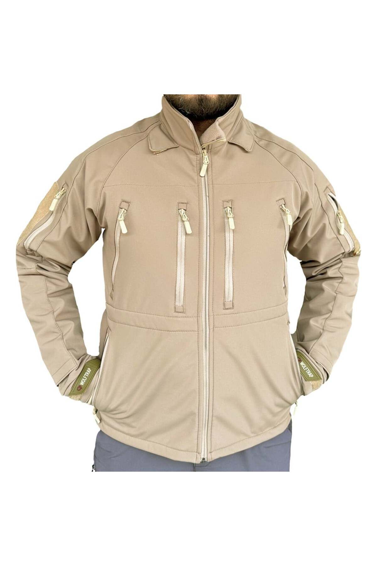 Wolftrap Tactical 11 Cepli Softshell Soğuk Geçirmez Mont Bej