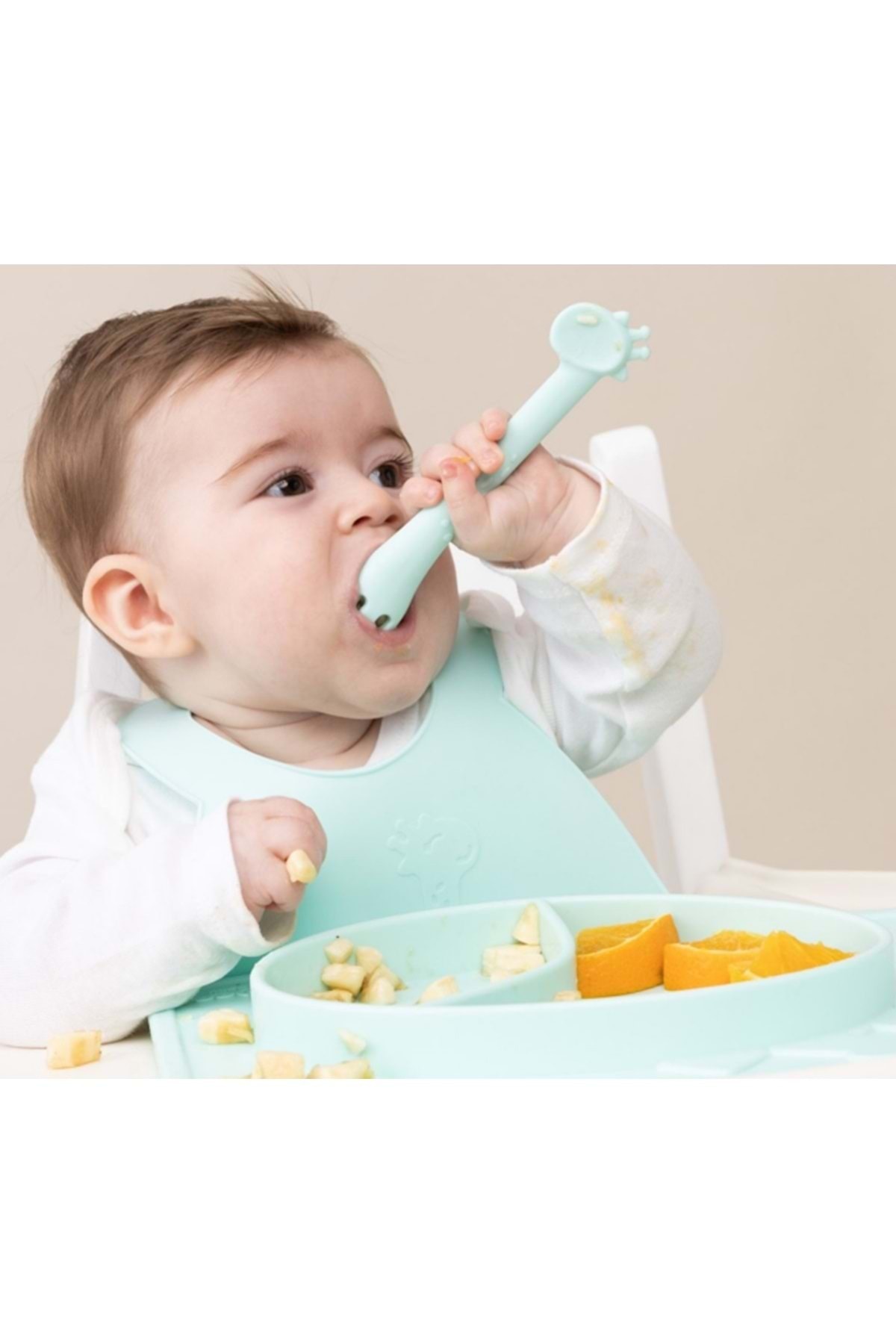 Wee Baby Prime Çok Amaçlı Çatal & Kaşık (Kod:924) - Turuncu fotoğrafı 7 (önizleme)