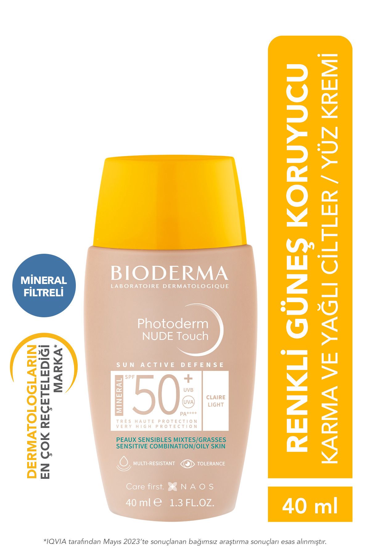 Bioderma Photoderm Nude Touch Spf50 Light 40 ml