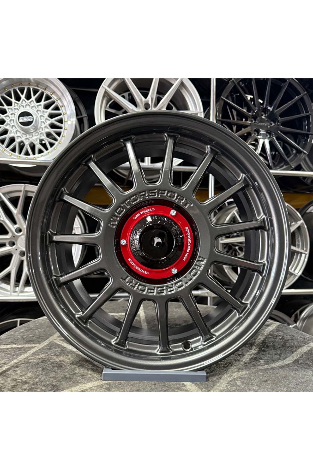 kormetal 16 inç 4x108 MOTORSPORT Gun Metal Jant Modeli Peugeot (4 ADET)