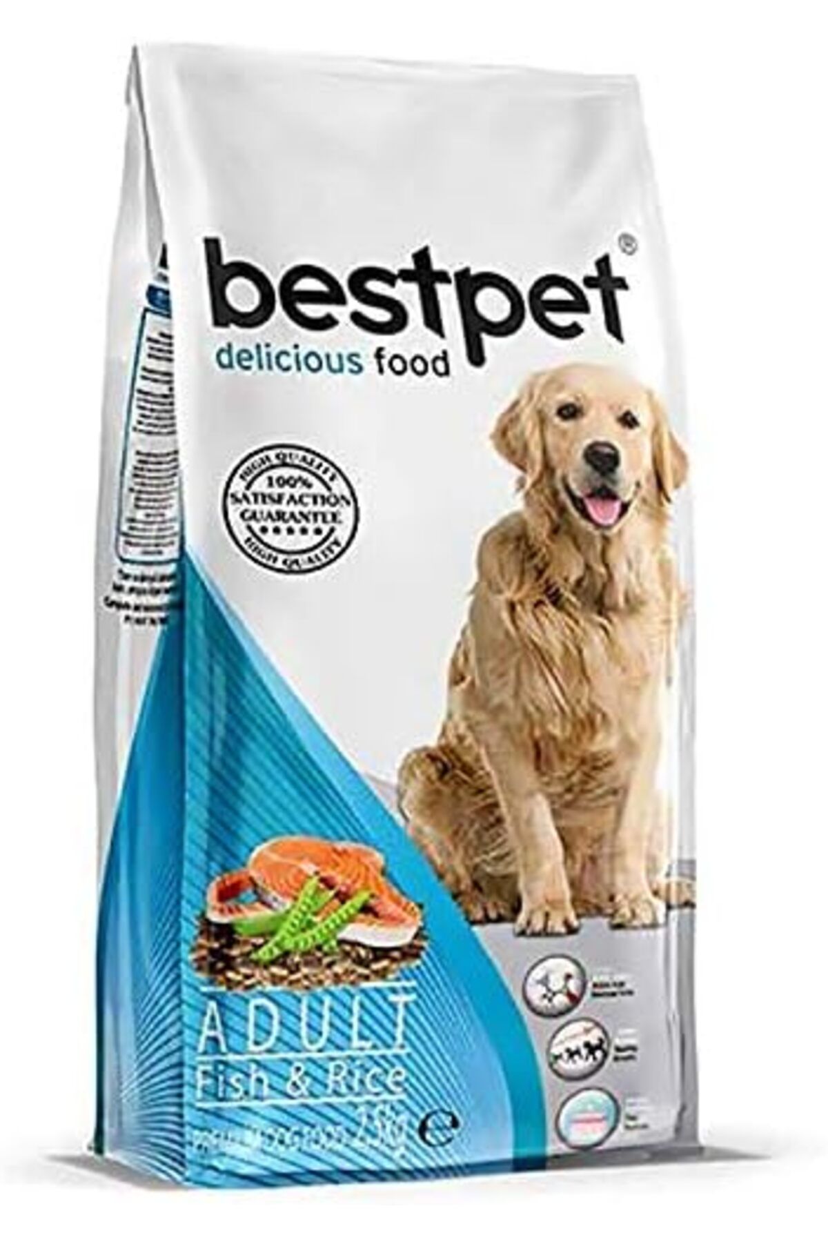 Bestpet Yetişkin Köpekler İçin, Balık Etli Ve Pirinçli Kuru Mama, 15 kg