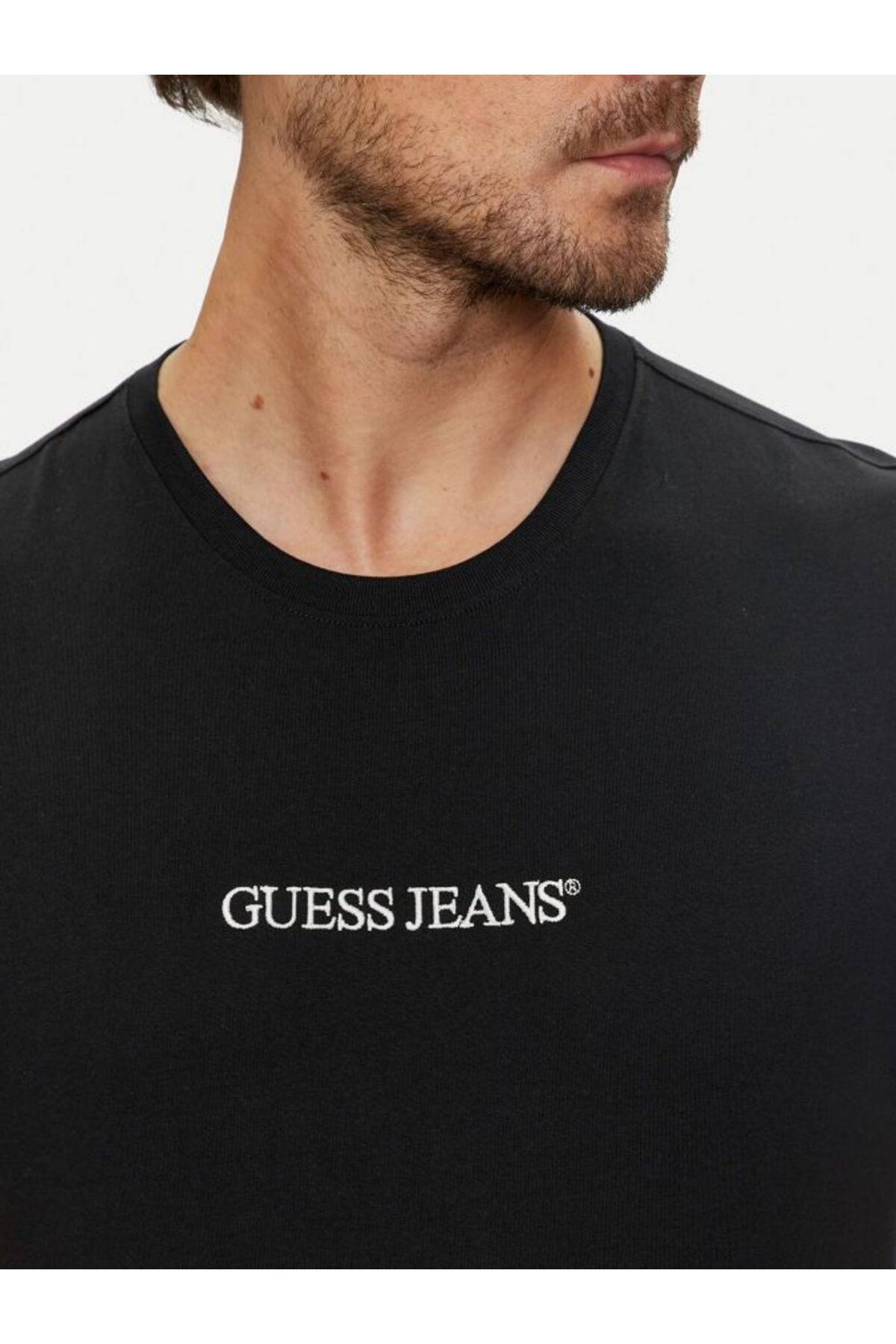 تی شرت مشکی مردانه مناسب شلوار جین Guess