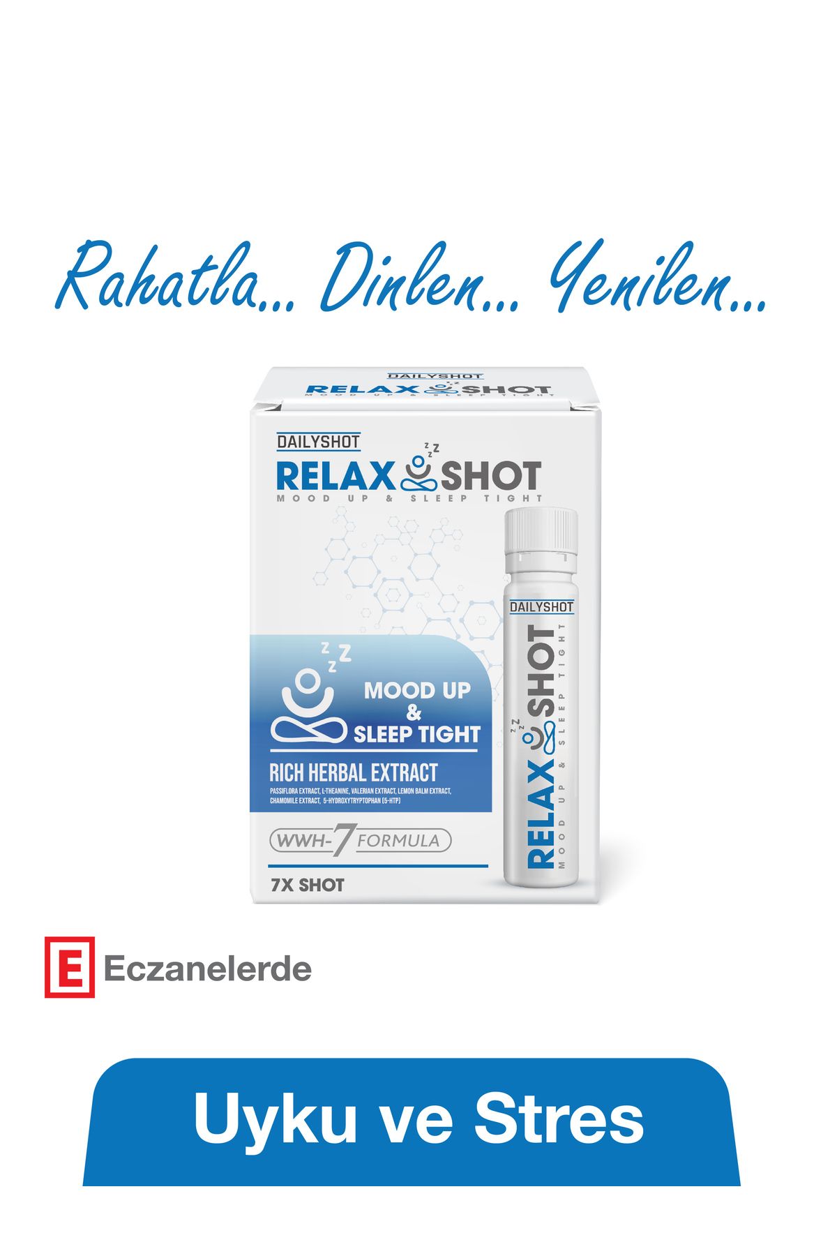 HANGOVERSHOT-Relaxshot Stress Free and Deep Sleep, Relax Shot Herbal Sleep Regulator 6