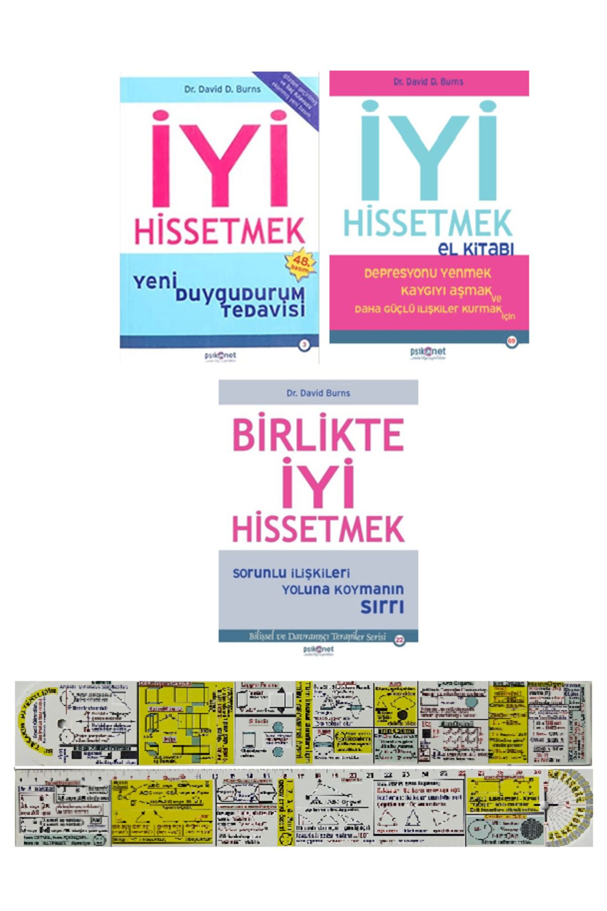 Alfa Yayınları İyi Hissetmek+İyi Hissetmek El Kitabı+Birlikte İyi Hissetmek 3 Kitap + Mat. Öğreten Cetvel