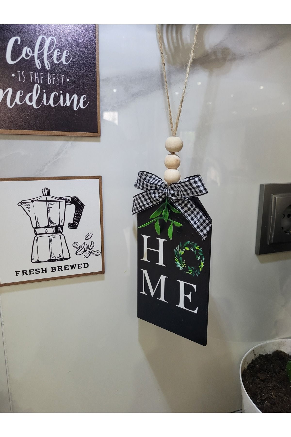 rosfloa rf-Stil nordic HOME Colț de cafea Bucătărie Dulap Balcon Perete și Mini Ornament pentru ușă 3