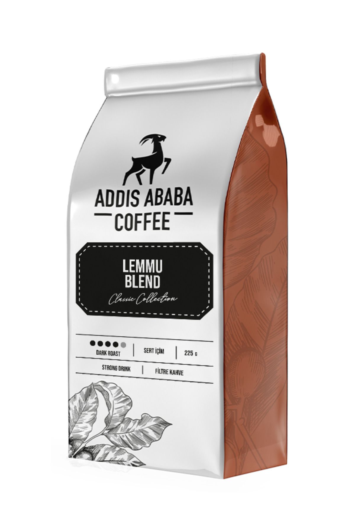 Addis Ababa Coffee Lemmu Blend Filtre Kahve, Espresso Kahve, Çekirdek Kahve 225 Gr.