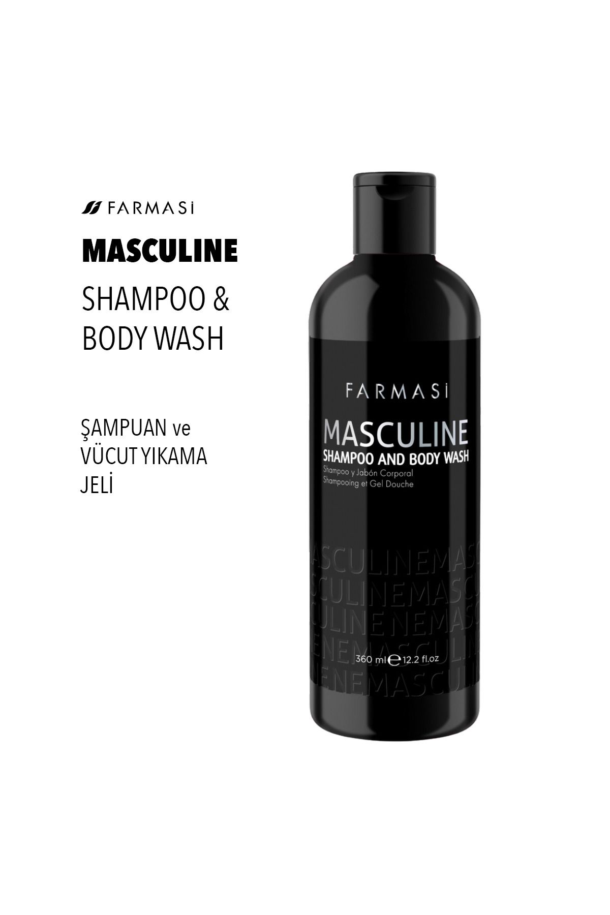 ژل دوش مردانه و زنانه 2 از شامپو مو بدن 360 میل Farmasi
