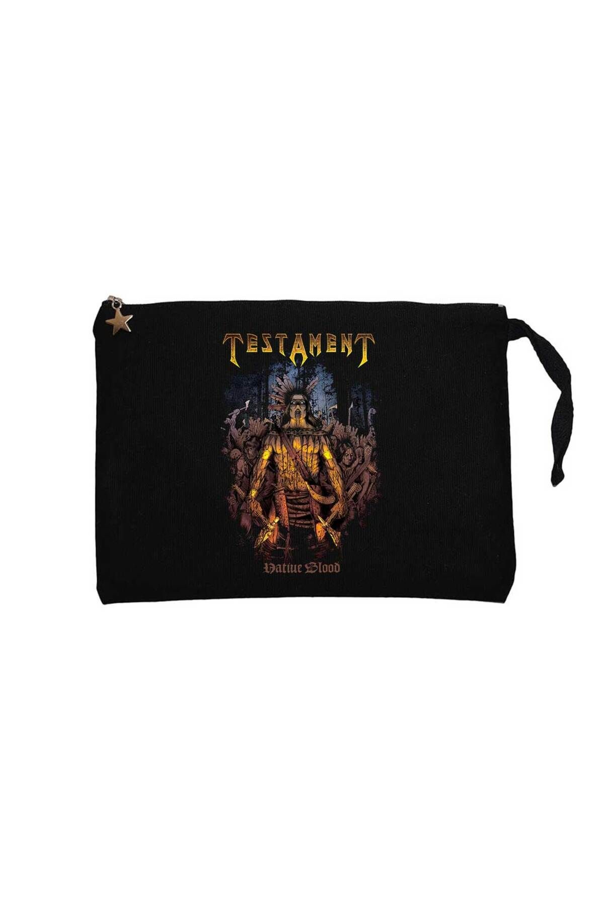 Z zepplin Testament Native Blood Siyah Clutch Astarlı Cüzdan / El Çantası