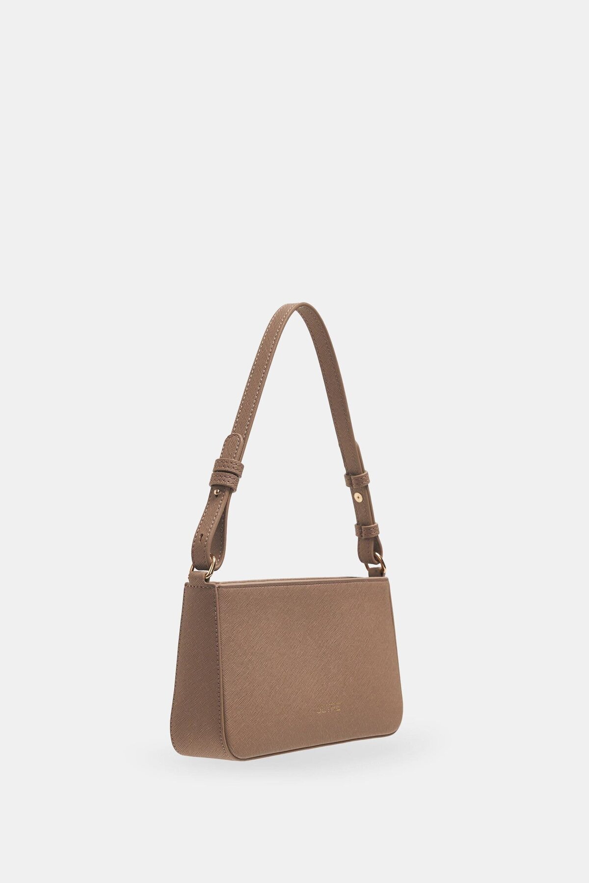 Setre-Dark Beige Belt Detailed Shoulder Bag 2