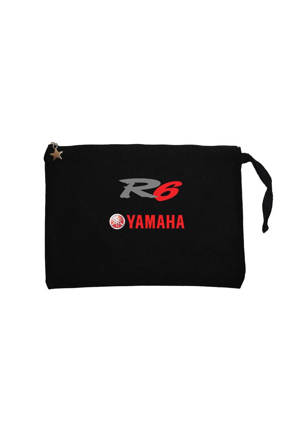 Z zepplin Yamaha R6 Red Siyah Clutch Astarlı Cüzdan / El Çantası