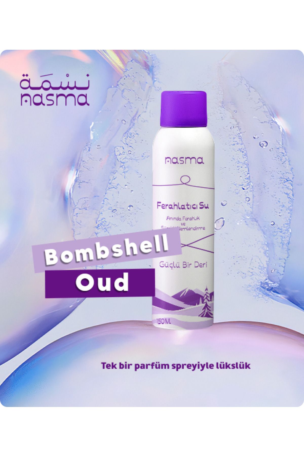 NASMA Bombshell Oud Kokusuyla Serinletici, Nemlendirici Su Spreyi 150 ml , Alkolsüz