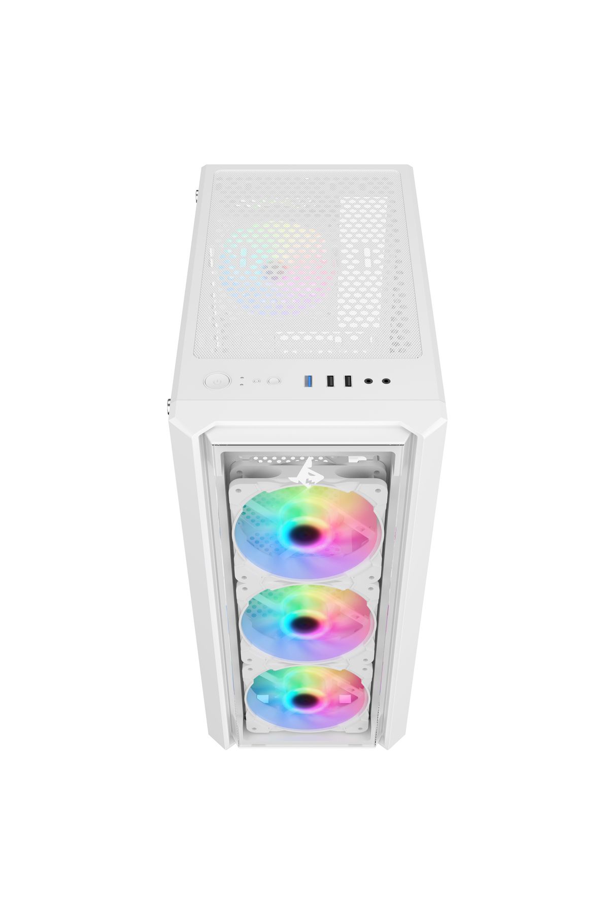 SHARX-CASE (S-200W)STRIKER ARGB ATX, 4x120mm Fans,Glass Panel, Type C Dongle,USB 3.0/2.0,Power/Reset 2