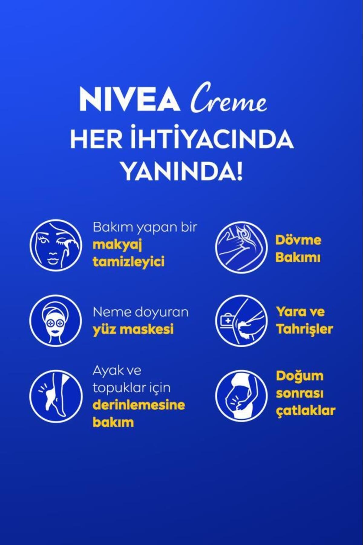 NIVEA-Creme 150ml - Hand Face and Body Protection, Soft Skin Feeling, Long-Lasting Intensive Moisturizer 2