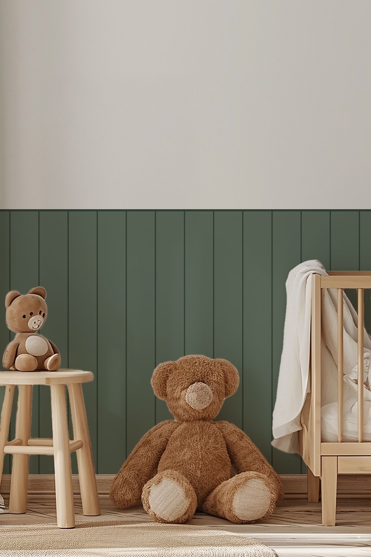 MSticker-Pinstripe Wall Panel Foil, Decorative Striped Wall Pattern Covering Foil 3