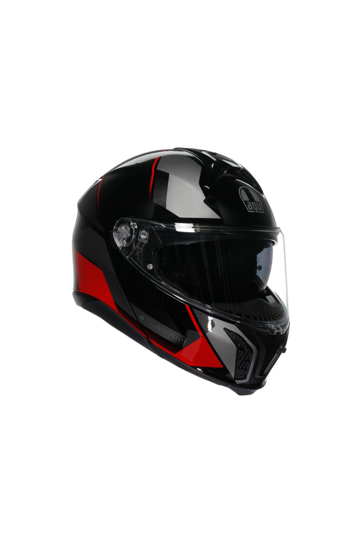 AGV Tourmodular Multi Plk Perception Black Red Çene Açılır Kask