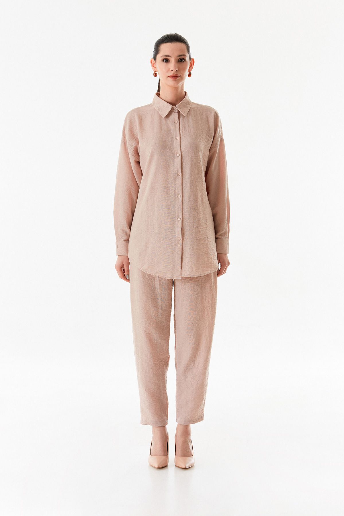 Fulla Moda-Fullamodest Basic Double Linen Set 8