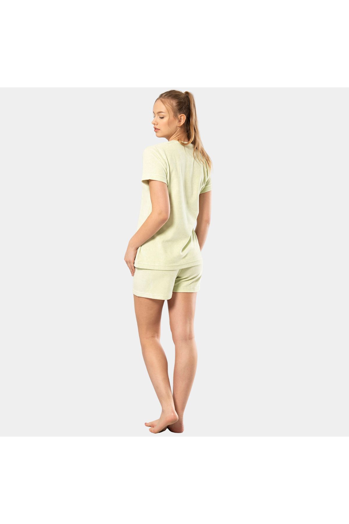 TÜREN-Half Sleeve V Neck Shorts Set 4