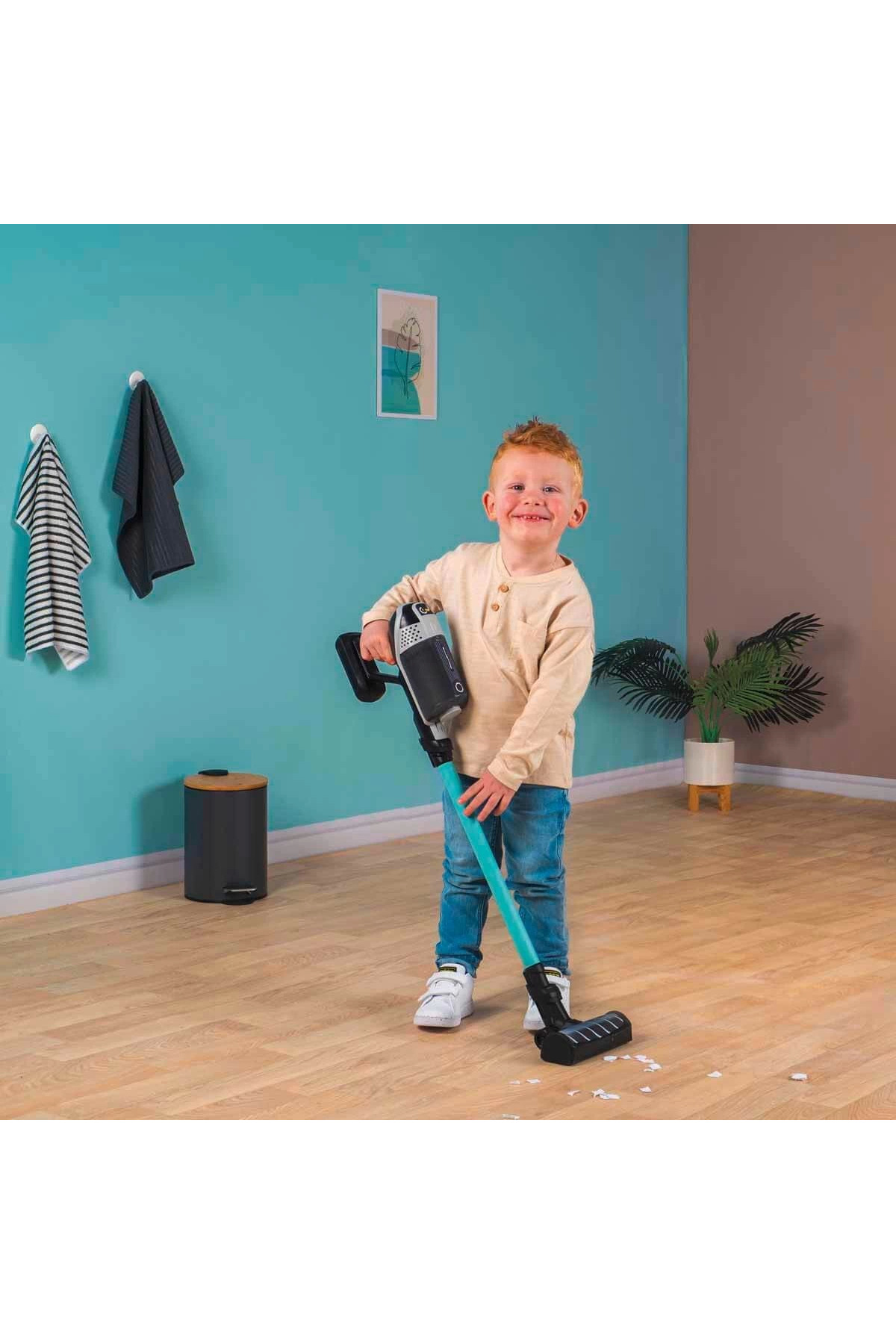 TOYFEST Oyuncak Sesli Rowenta x Force Flex Elektrikli Süpürge 78